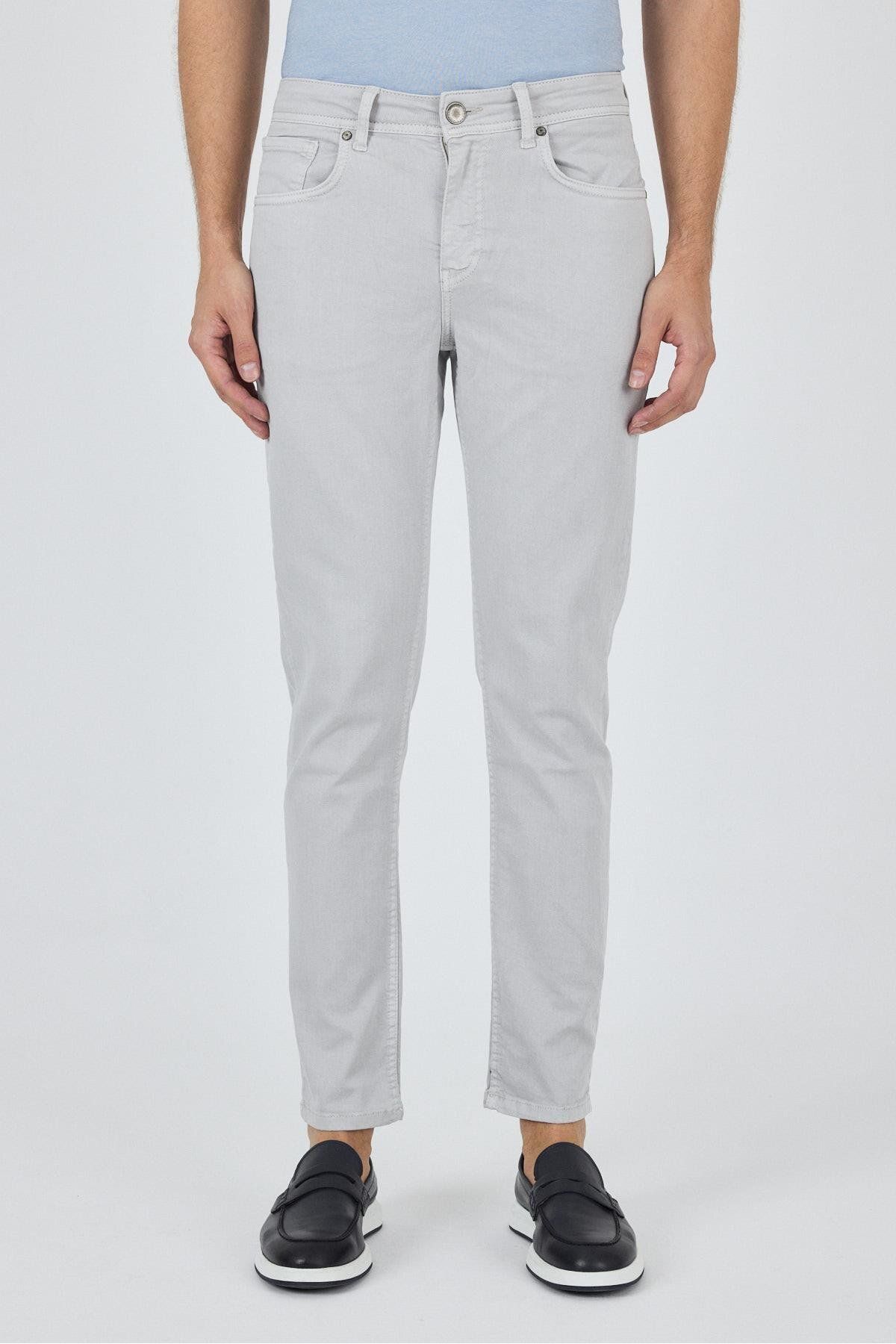 İmza Taş Rengi Pamuklu 5 Cep Casual Slim Fit 5 Cep Pantolon 1003250318