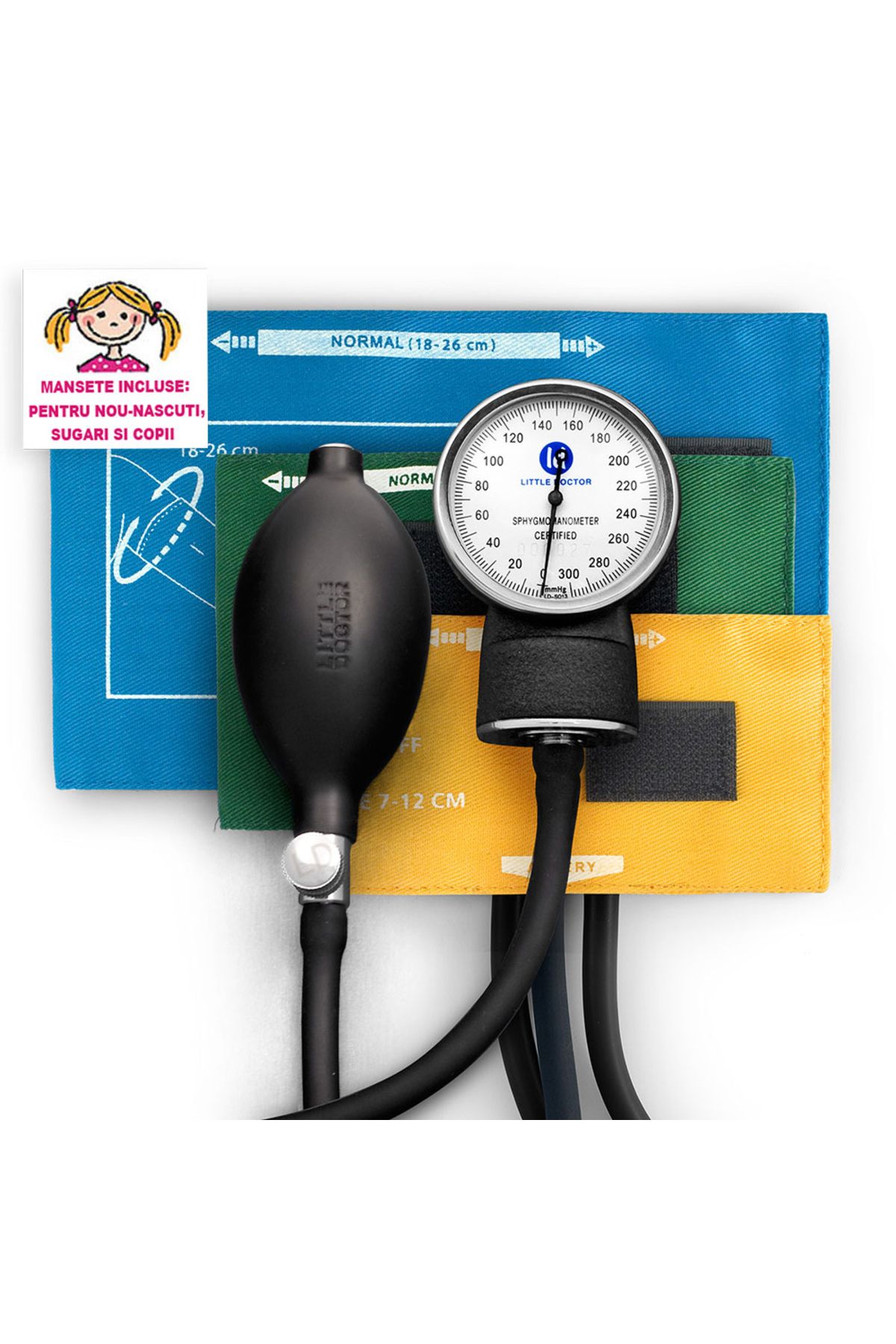 Little Doctor Tensiometru Mecanic Ld 80, Pentru Copii Si Nou-nascuti, Fara Stetoscop - One Size