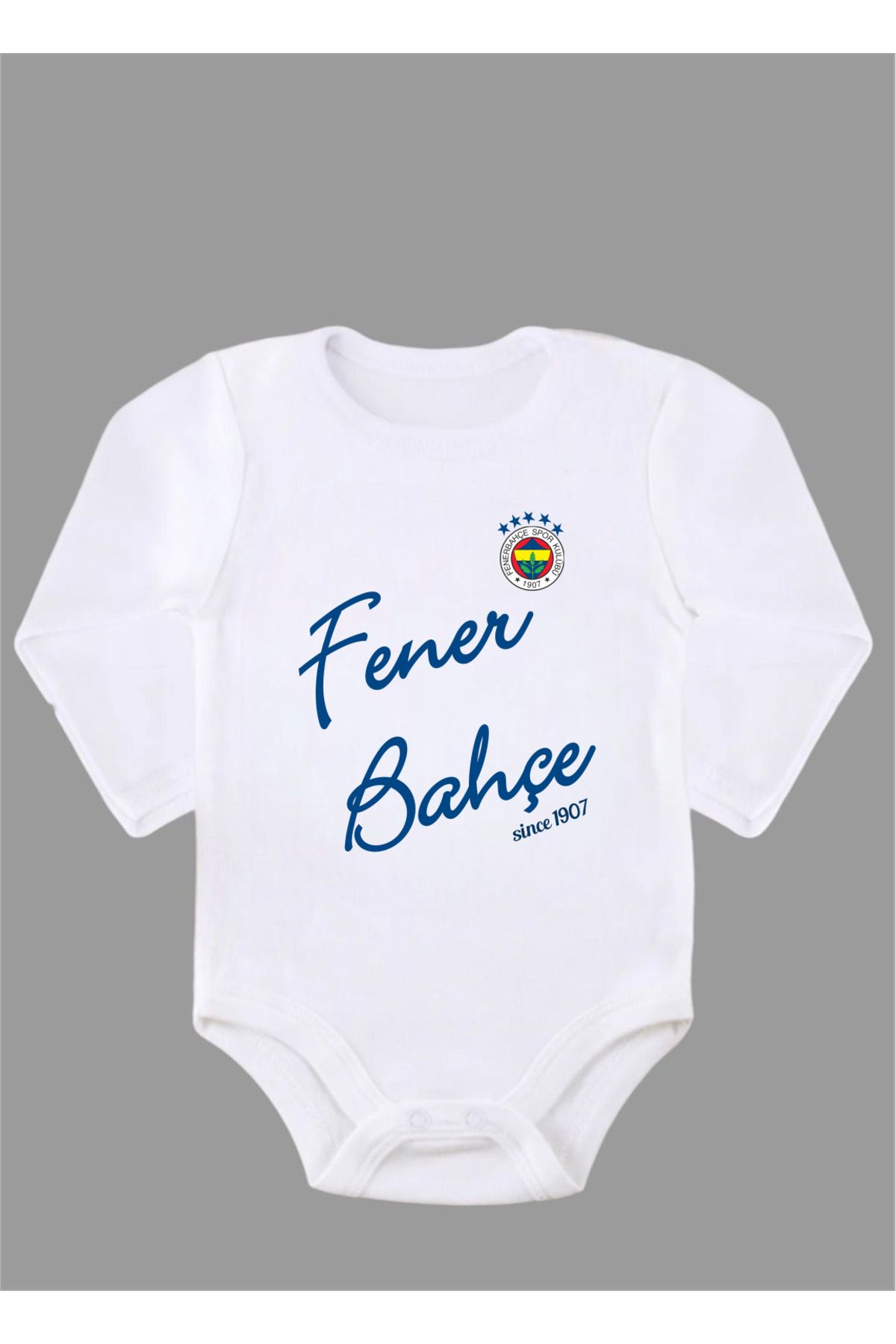 Outdoor One Organik %100 Pamuk F Uzun Kollu Bebek Body Badi Çıtçıtlı Zıbın