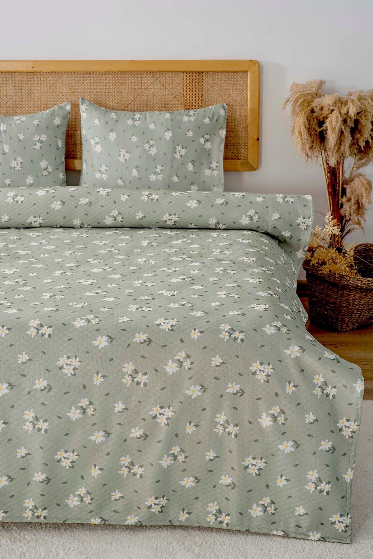 Riva Daisy Dream Çift Kişilik Baskılı Pike 200 x 220 cm