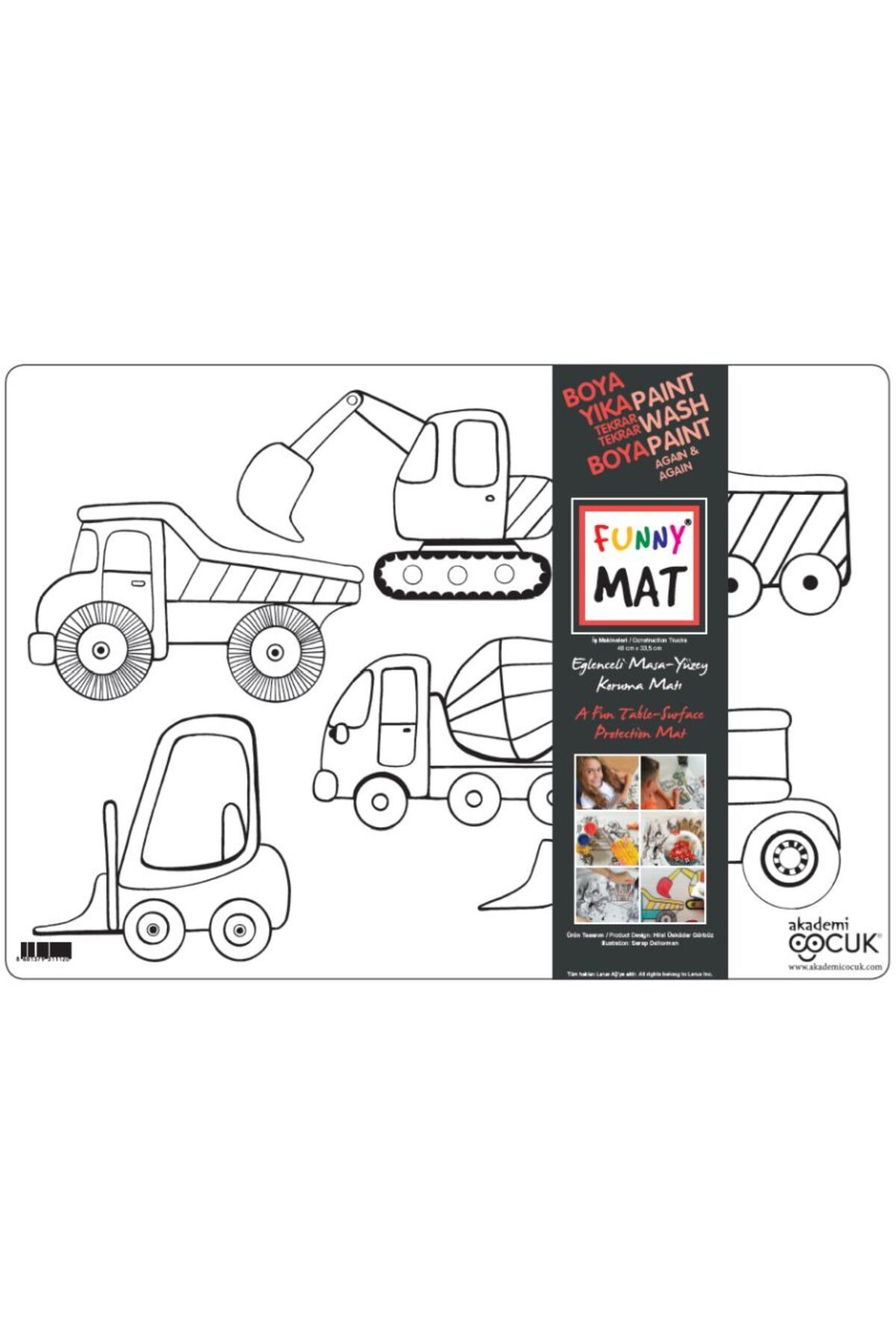 Destek Yayınları Funny Mat İş Makineleri 335x48cm
