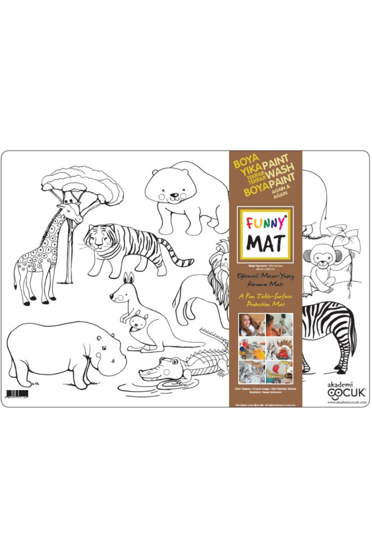 Destek Yayınları Funny Mat Vahşi Hayvanlar 335x48cm