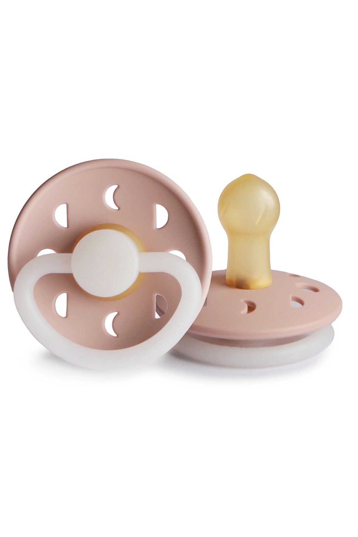 Frigg Moon Phase Kauçuk Emzik - Karanlıkta Parlayan - Blush Night 0-6 Ay