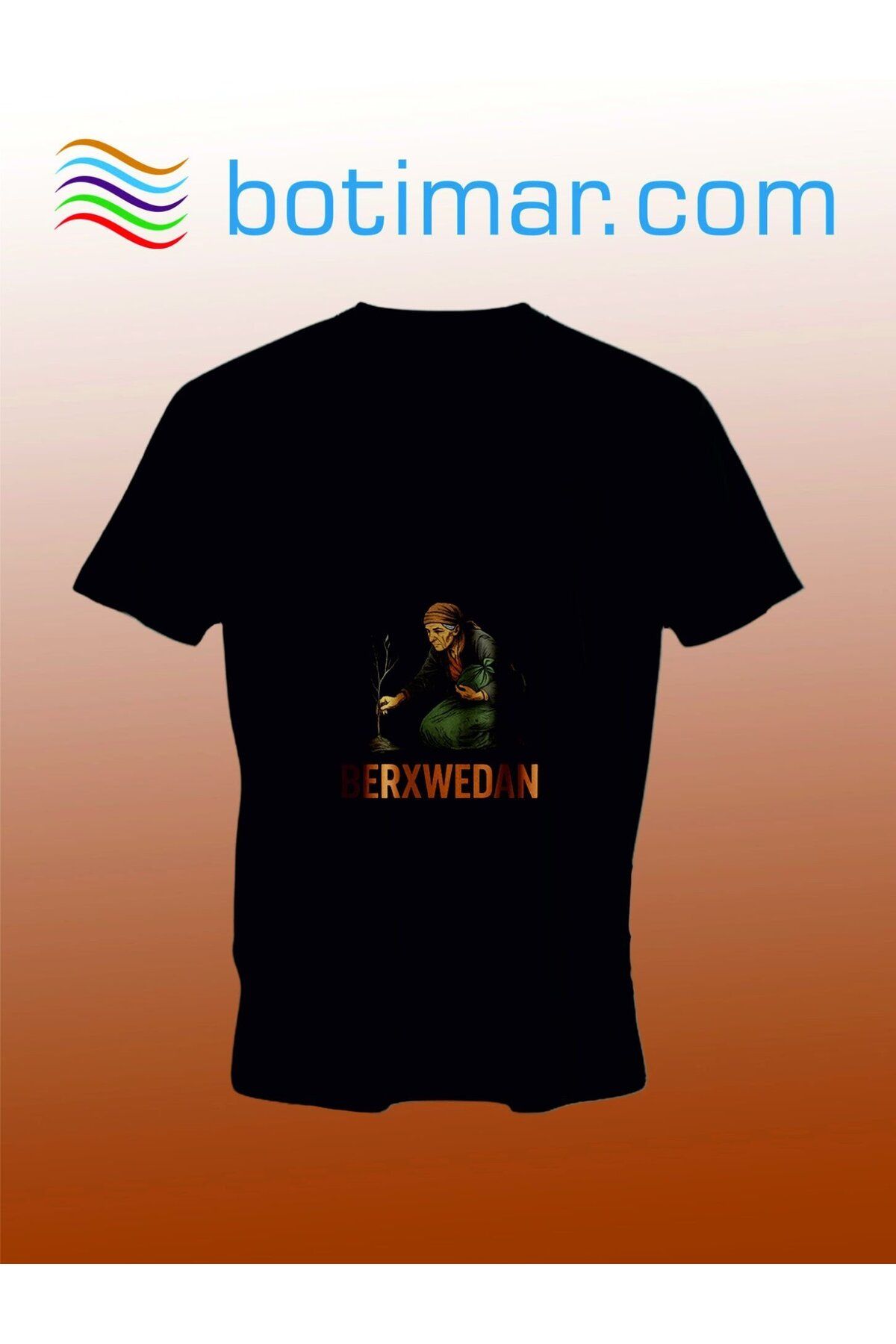 botimar BERXWEDAN BASKILI KÜRTÇE T-SHIRT-xl