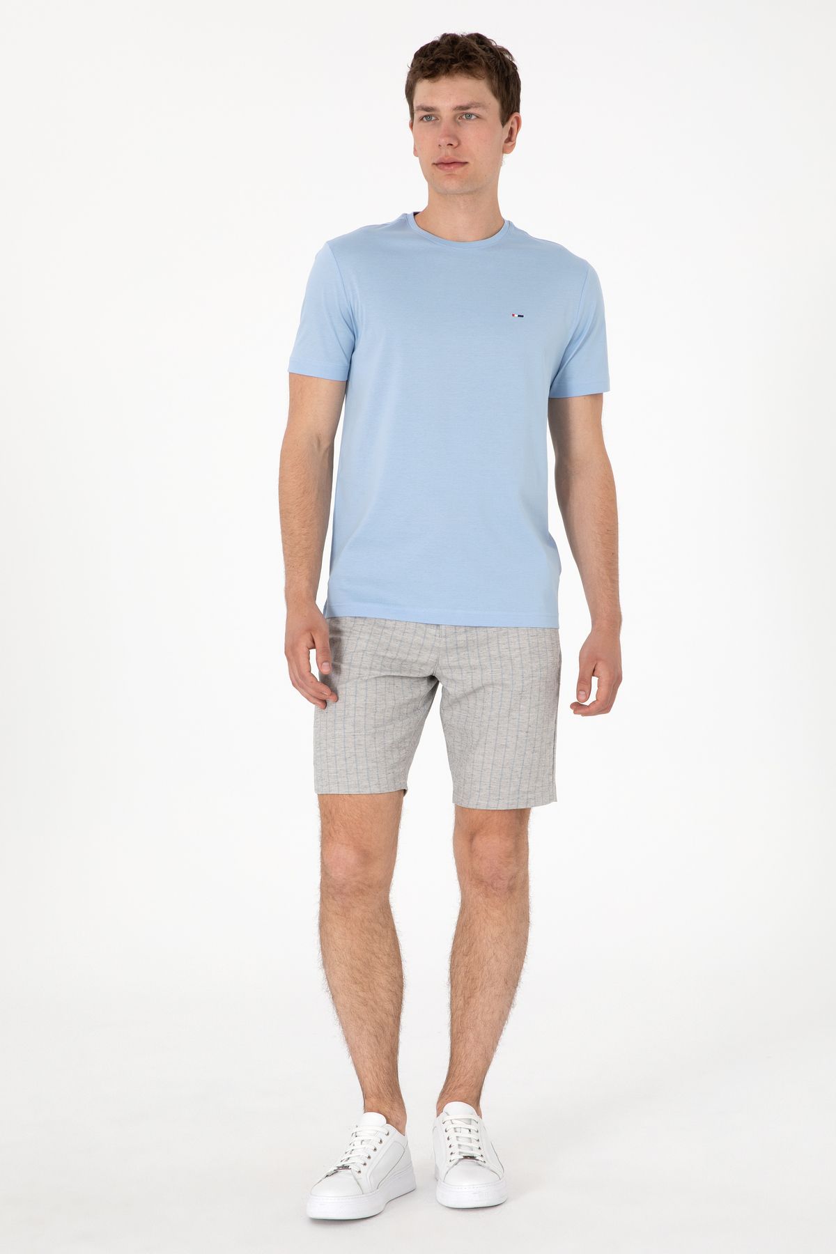 U.S. Polo Assn. Erkek Açık Gri Dokuma Şort 50300423-VR001