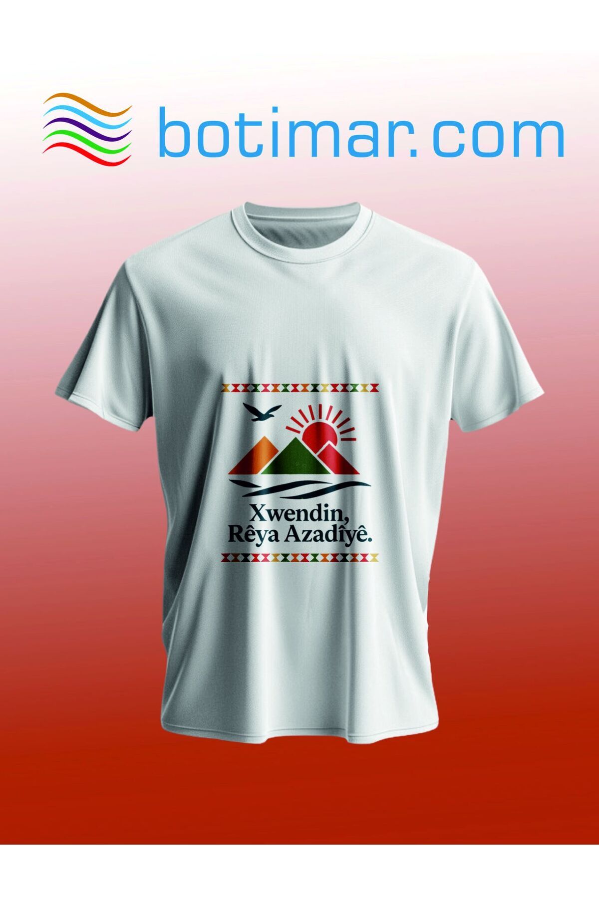 botimar KÜRTÇE TASARIM T-SHIRT-l