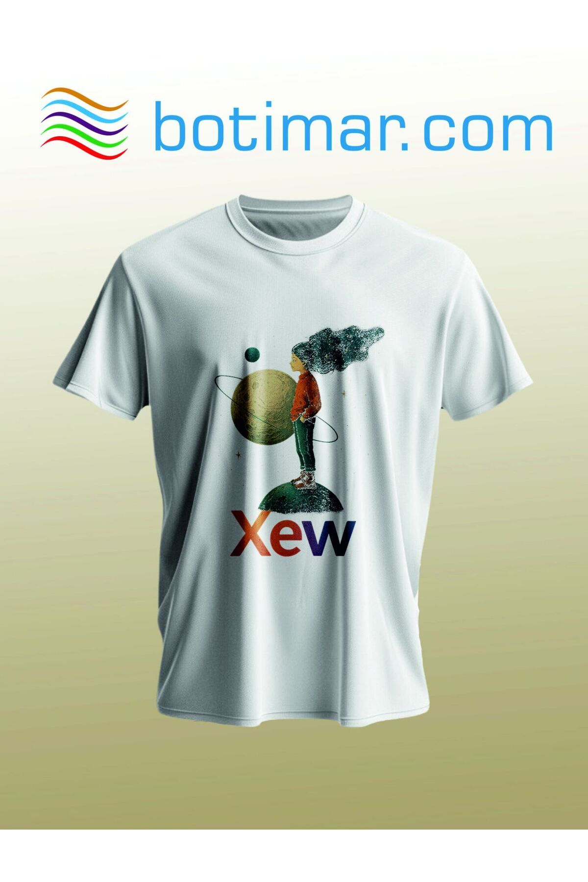 botimar XEV BASKILI KÜRTÇE T-SHIRT-l - beyaz