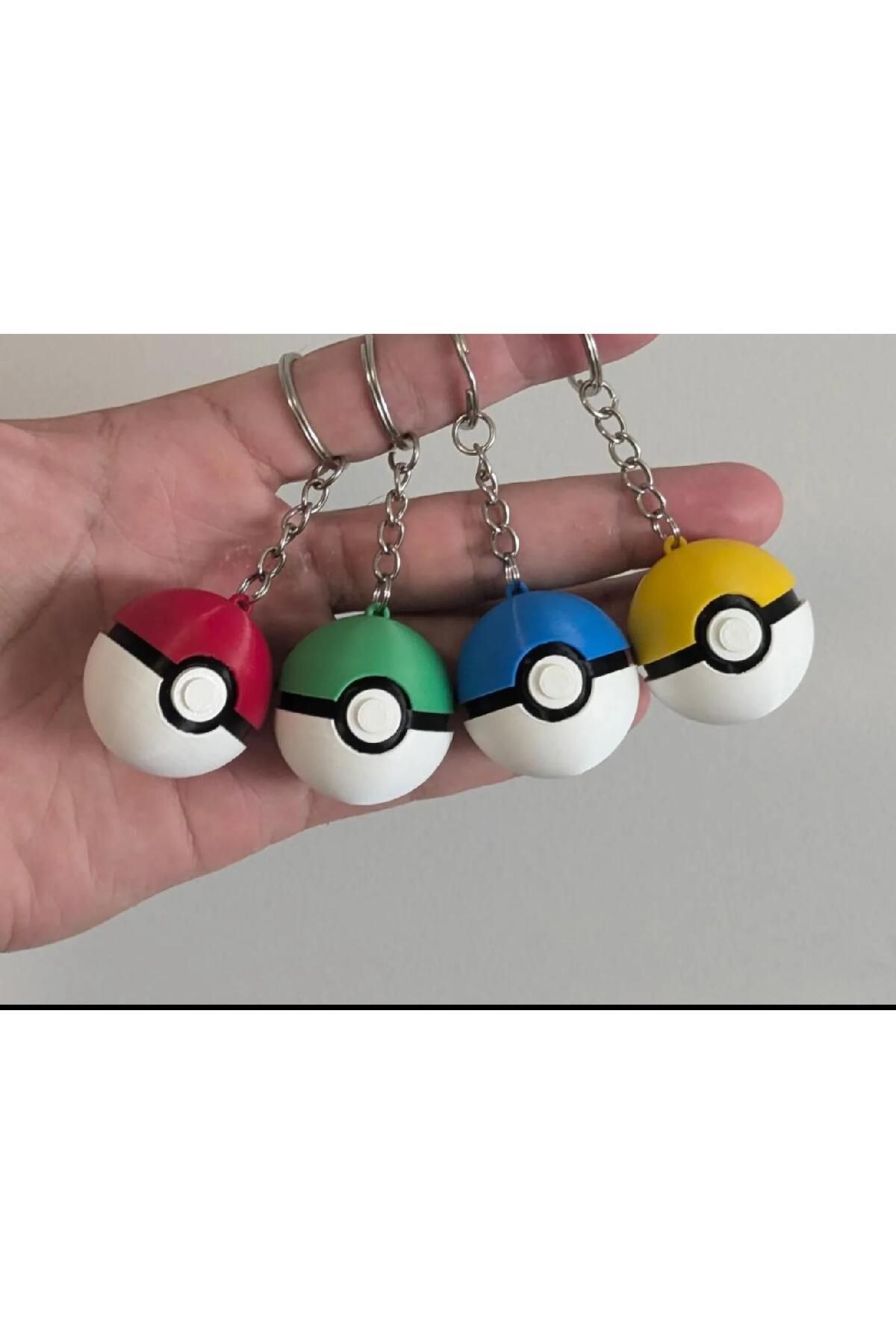 üç boyutlu haller Pokemon Poketop Anahtarlık