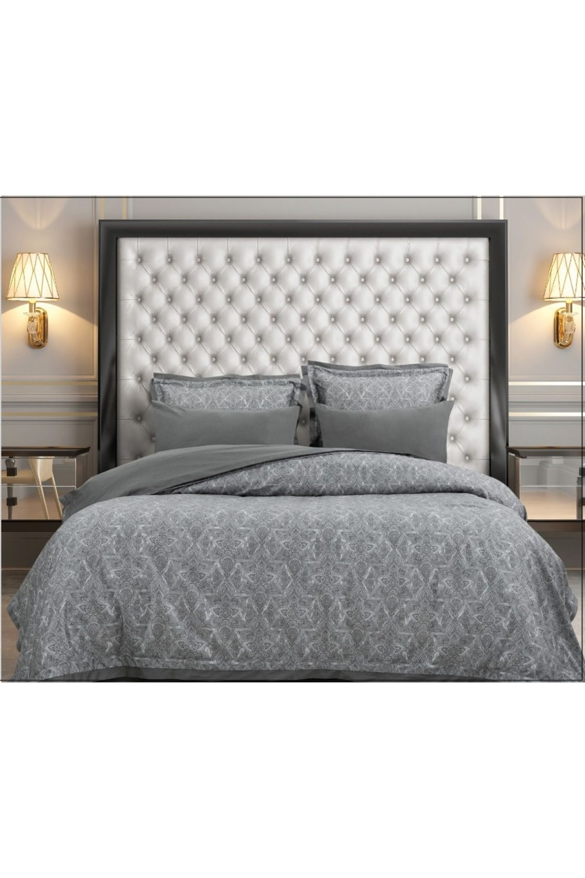 NETAVANTAJ Nijuu Home Private Series Lais 60S Cotton Yarn Çift Kişilik Nevresim Takımı