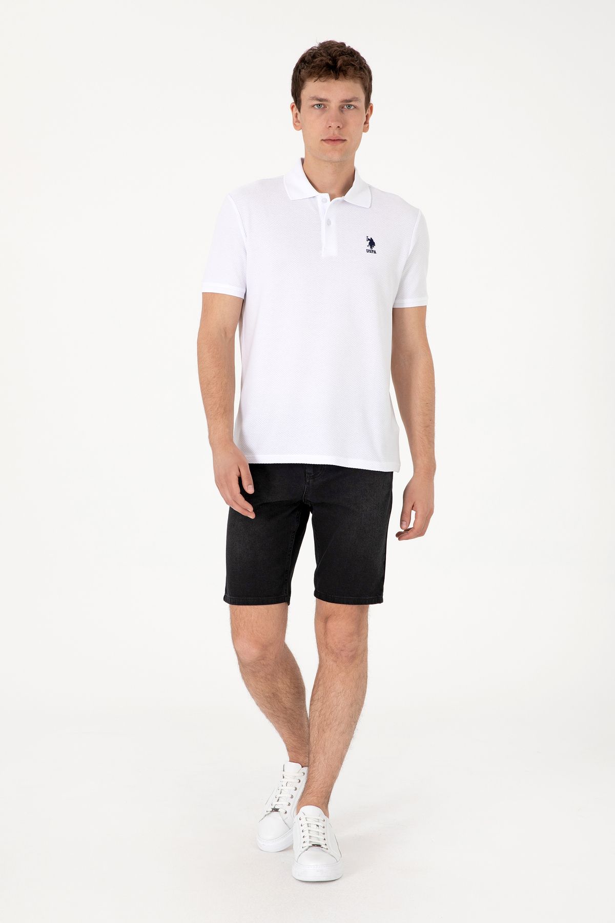 U.S. Polo Assn. Erkek Siyah Jean Şort 50304344-DN0027