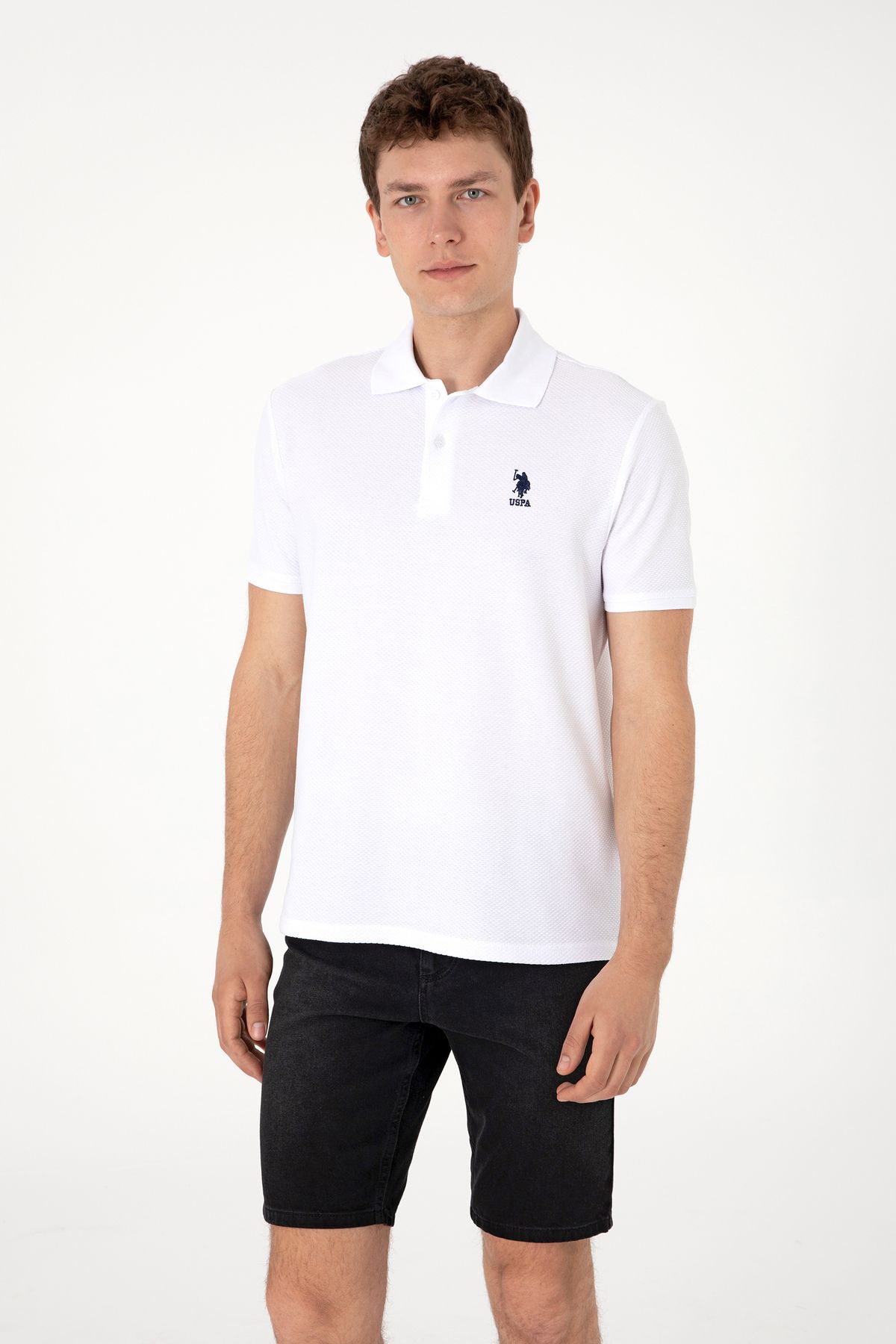U.S. Polo Assn. Erkek Beyaz Tişört 50300165-VR013