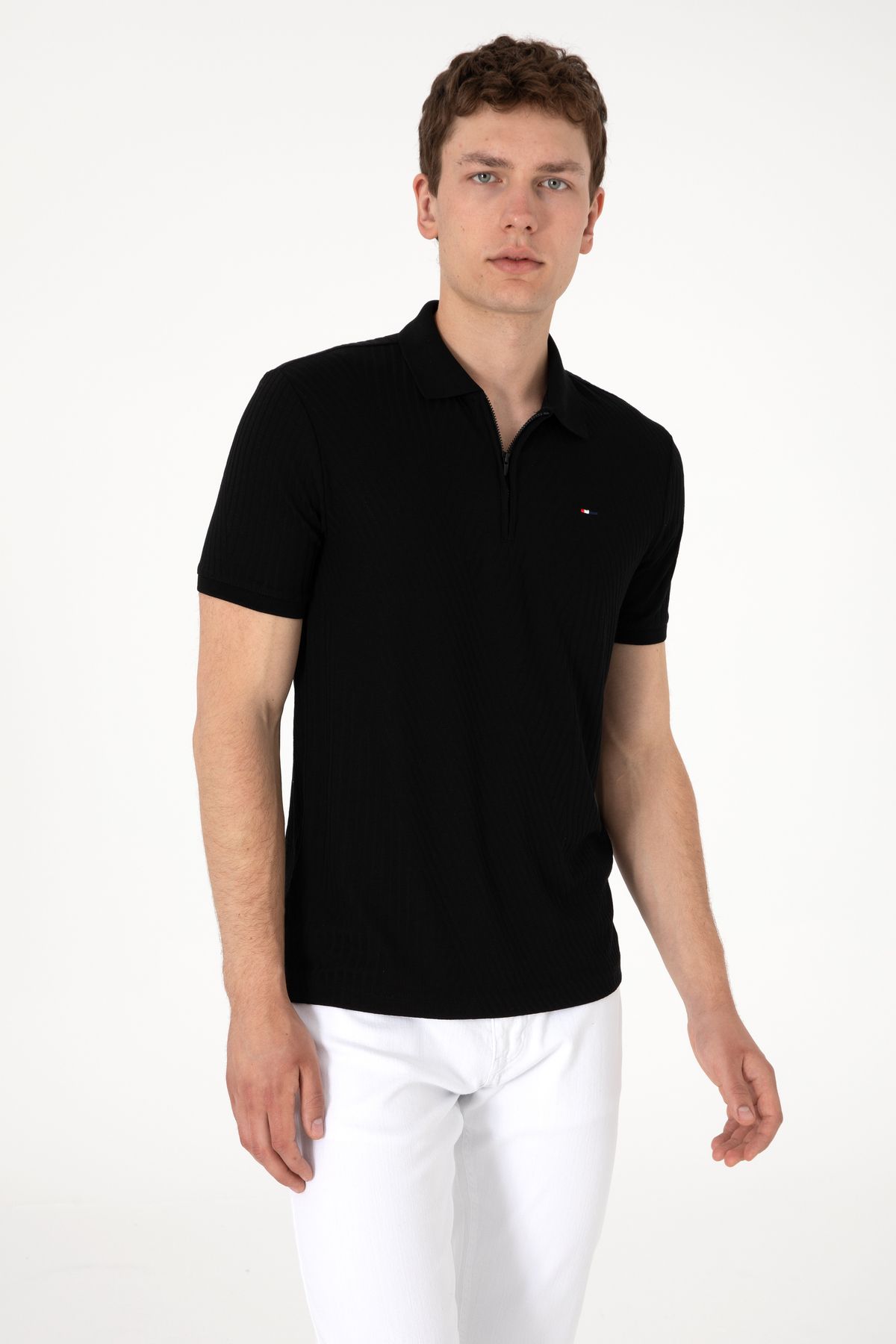 U.S. Polo Assn. Erkek Siyah Tişört 50299583-VR046