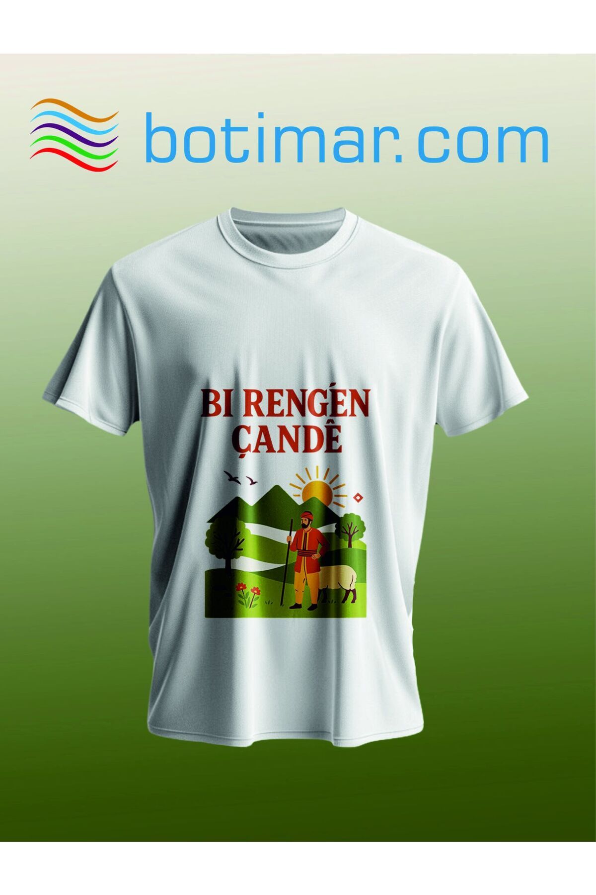 botimar KÜRTÇE TASARIM T-SHIRT-s