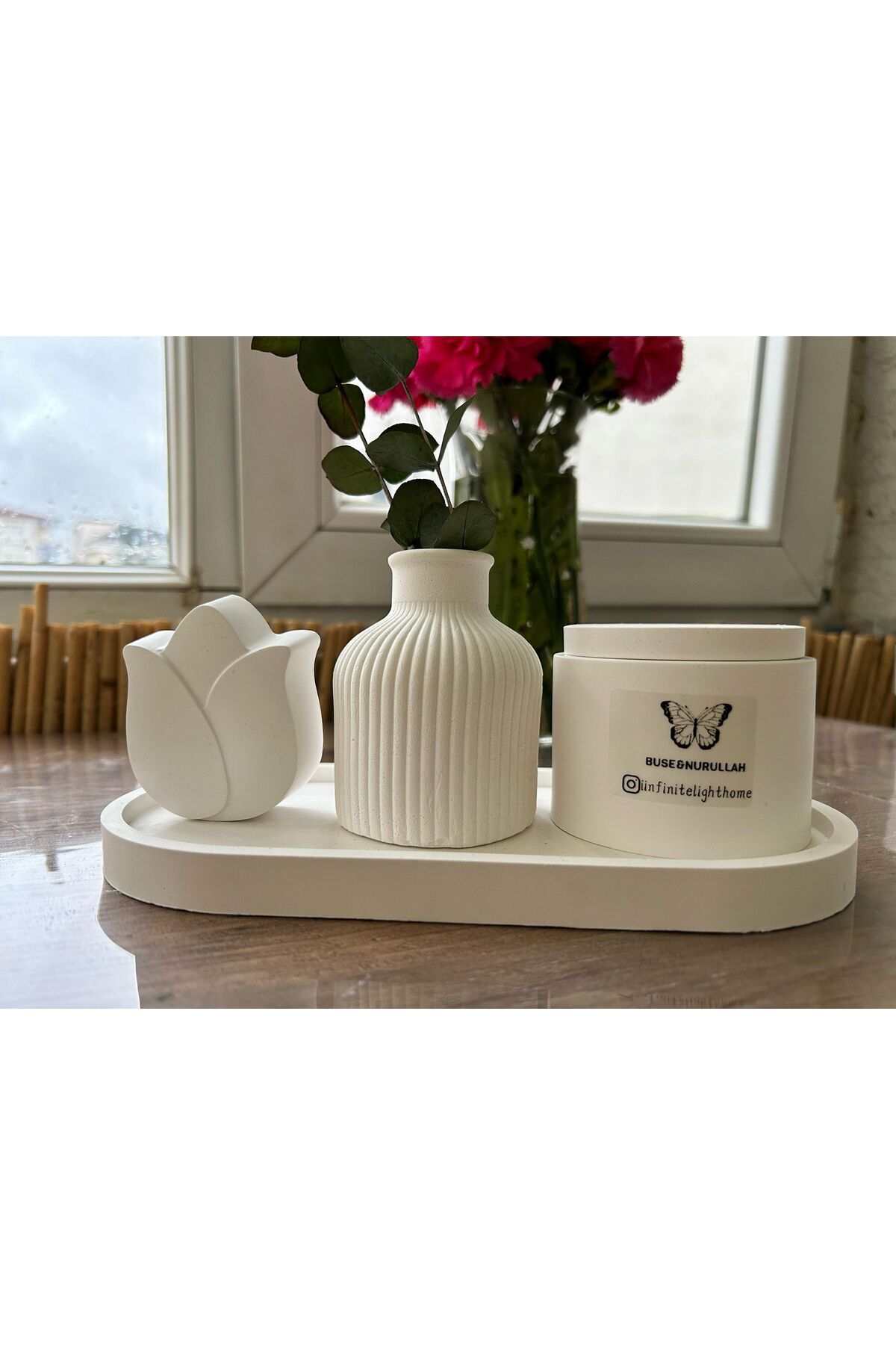 shop Kişiye Özel Mum ve Taş Set