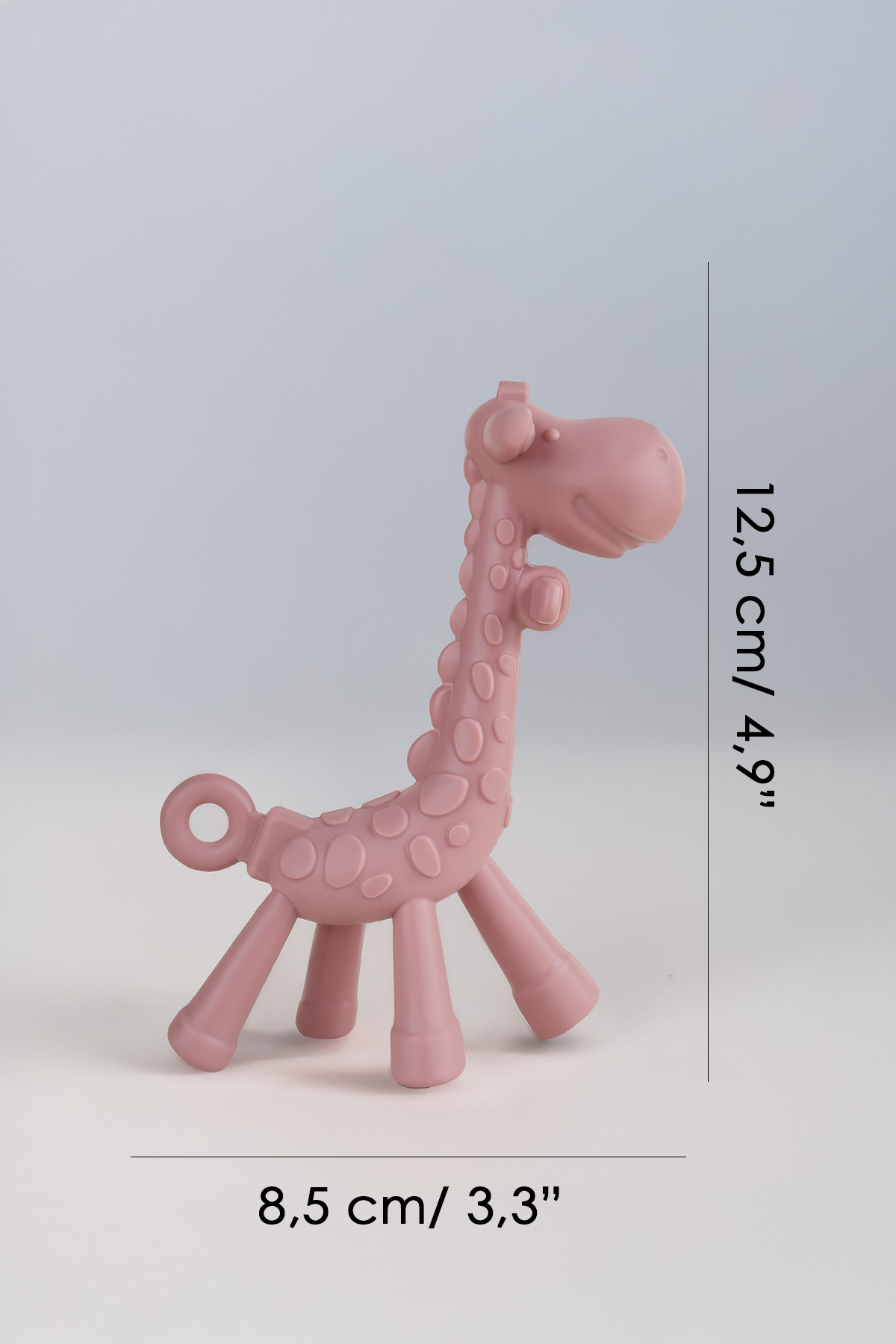 Meleni Baby 3'lü Silikon Diş Kaşıyıcı Set - Kaktüs Zürafa Figürlü Diş Kaşıyıcı Bebek Diş Kaşıma Emziği Pembe fotoğrafı 6 (önizleme)