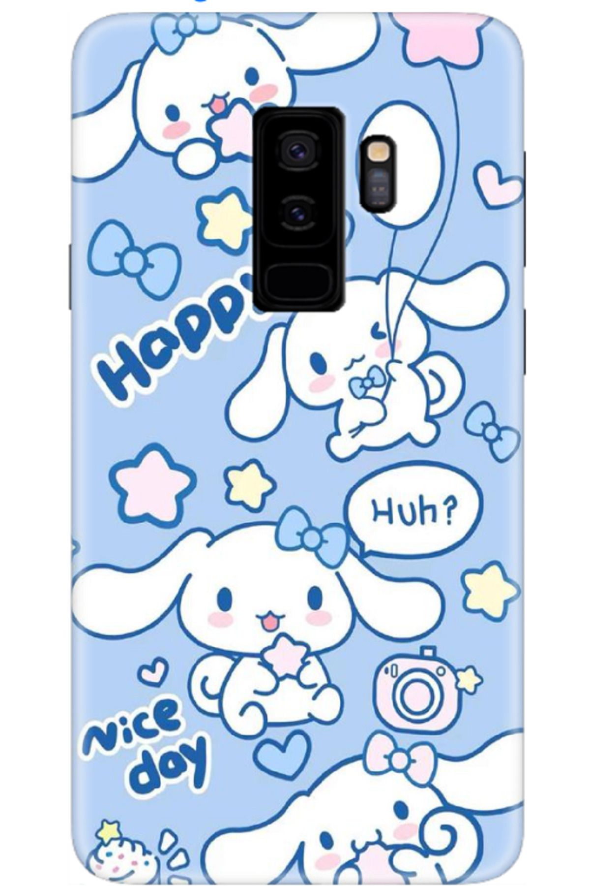 Newon SAMSUNG GALAXY S9 PLUS CİNNAMOROLL BASKILI İÇİ KADİFE PREMİUM SİLİKON TELEFON KILIFI KAPAK COVER