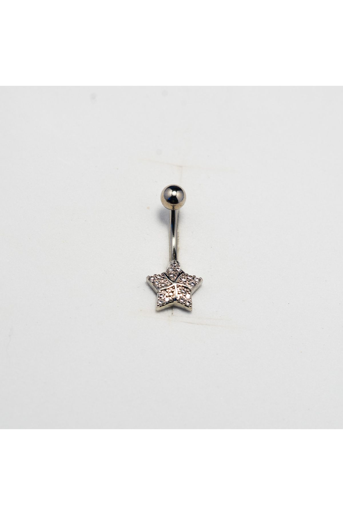 Piercing by Sever YILDIZ CERRAHİ ÇELİK GÖBEK BELLY PIERCING… GÜMÜŞ/SILVER RENKLİ ve ŞEFFAF TAŞLI.