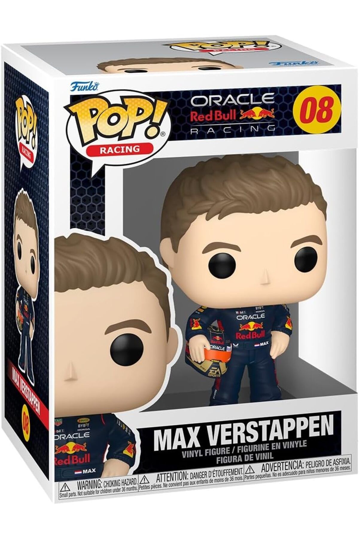 Funko Pop! Racing: Max Verstappen mit Helmet, Red Bull Racing, Vinil Koleksiyon Figürü