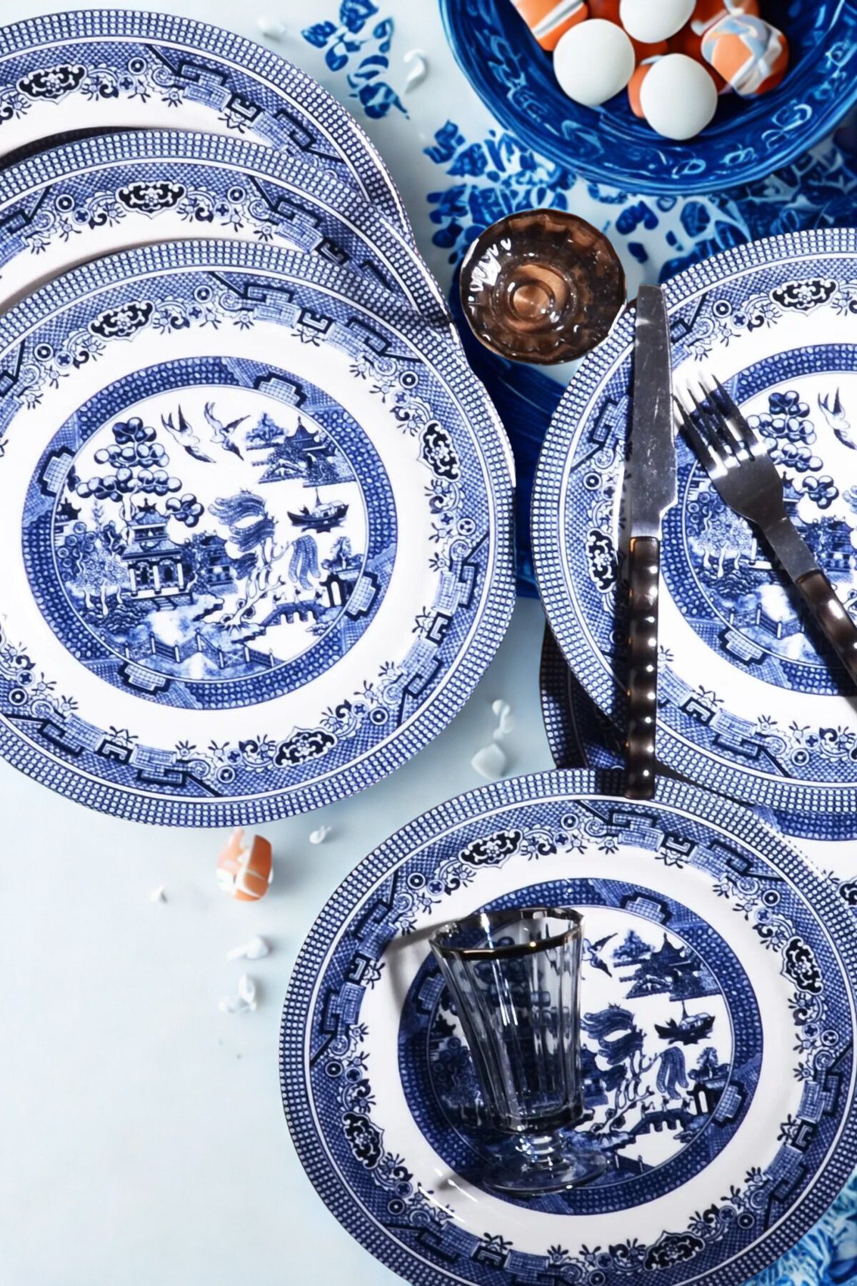 Manaferra Churchill Desen Porselen 6'lı Pasta Tabağı 20 Cm