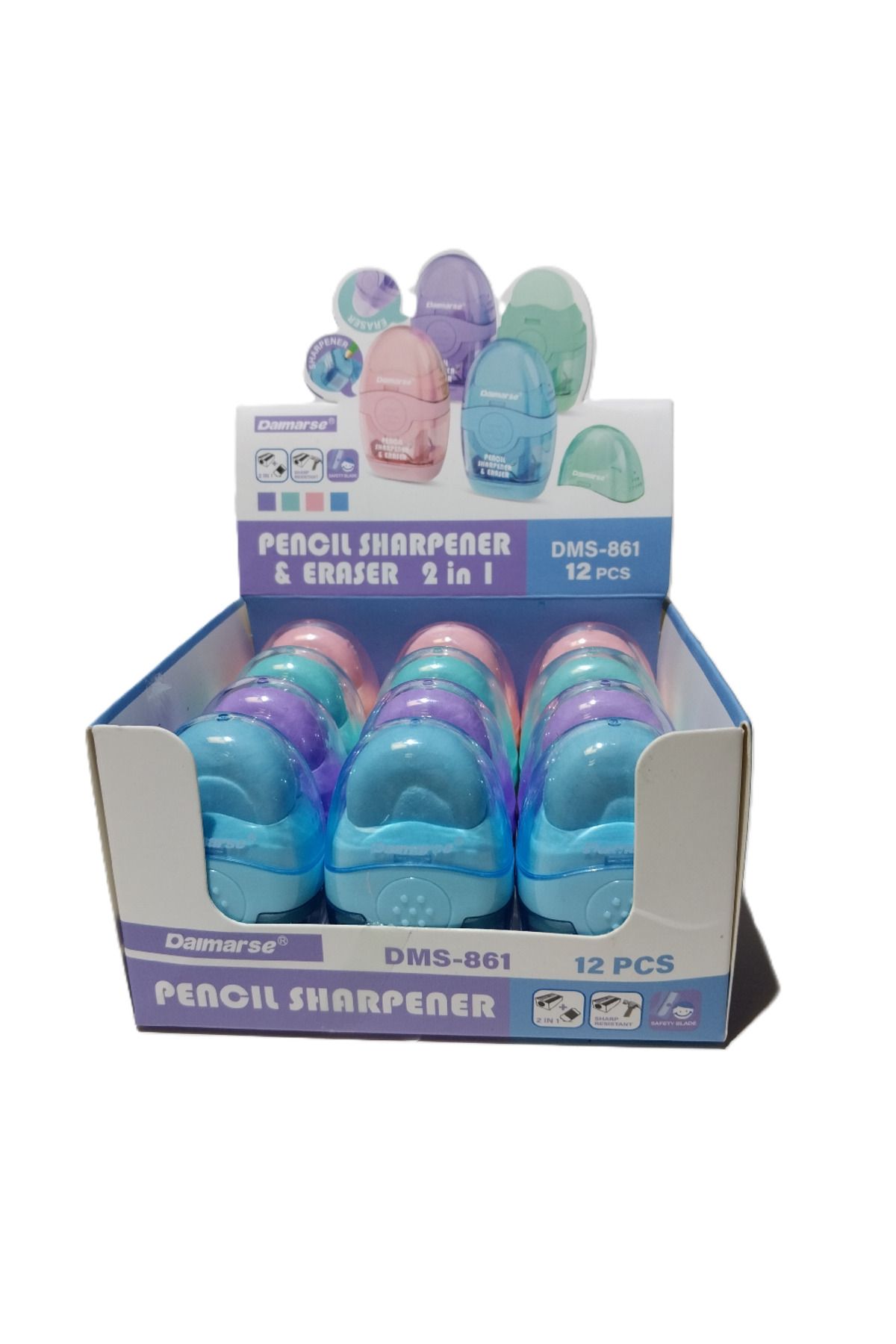 Bafix Kalemtraş Silgili Daimarse Dms-861 (12 Li Paket)