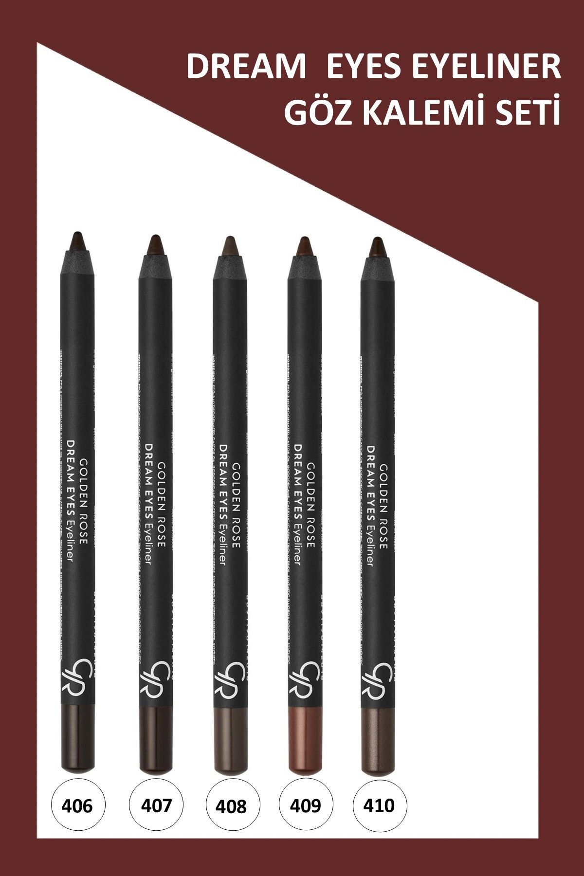Golden Rose Dream Eyes Eyeliner No:406-407-408-409-410 Göz Kalemi Seti