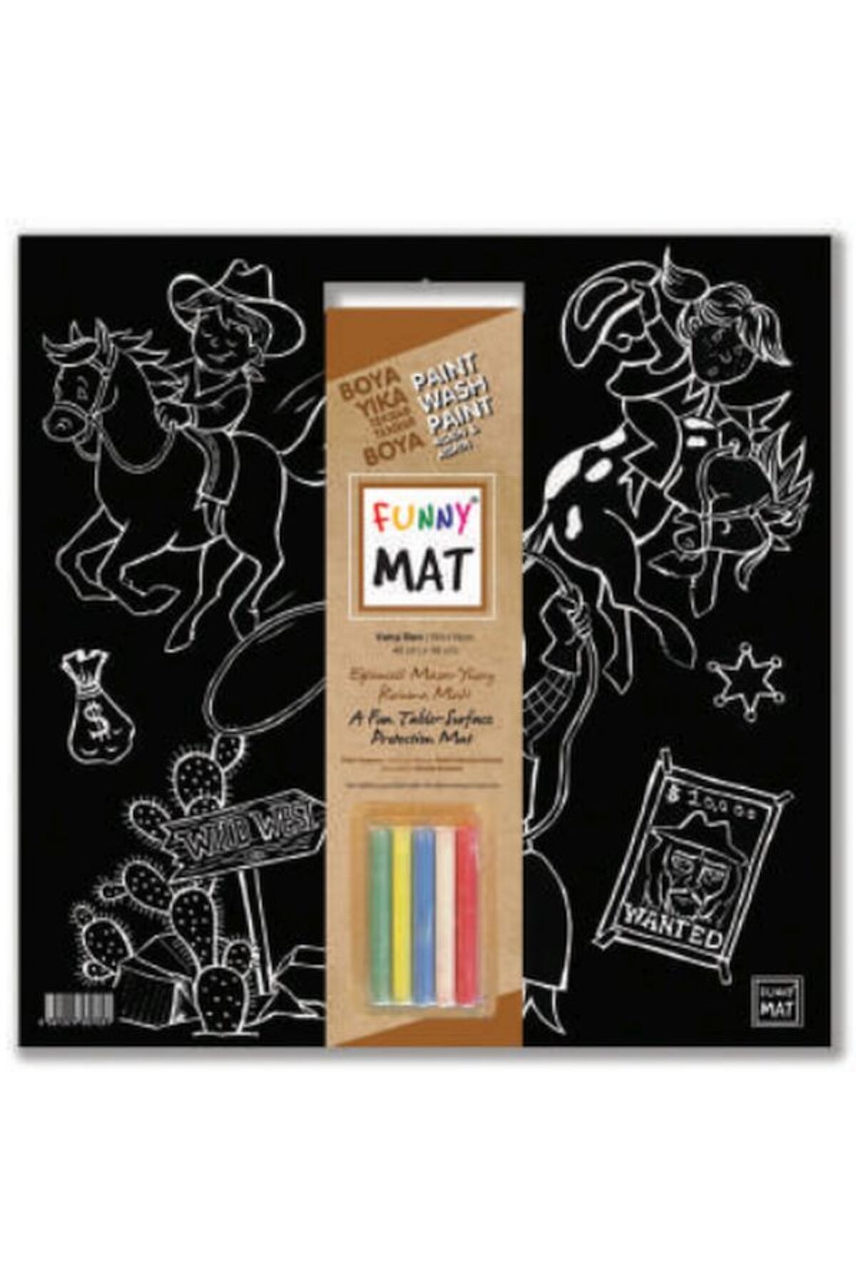 Destek Yayınları Funny Mat Vahşi Batı 40x40cm