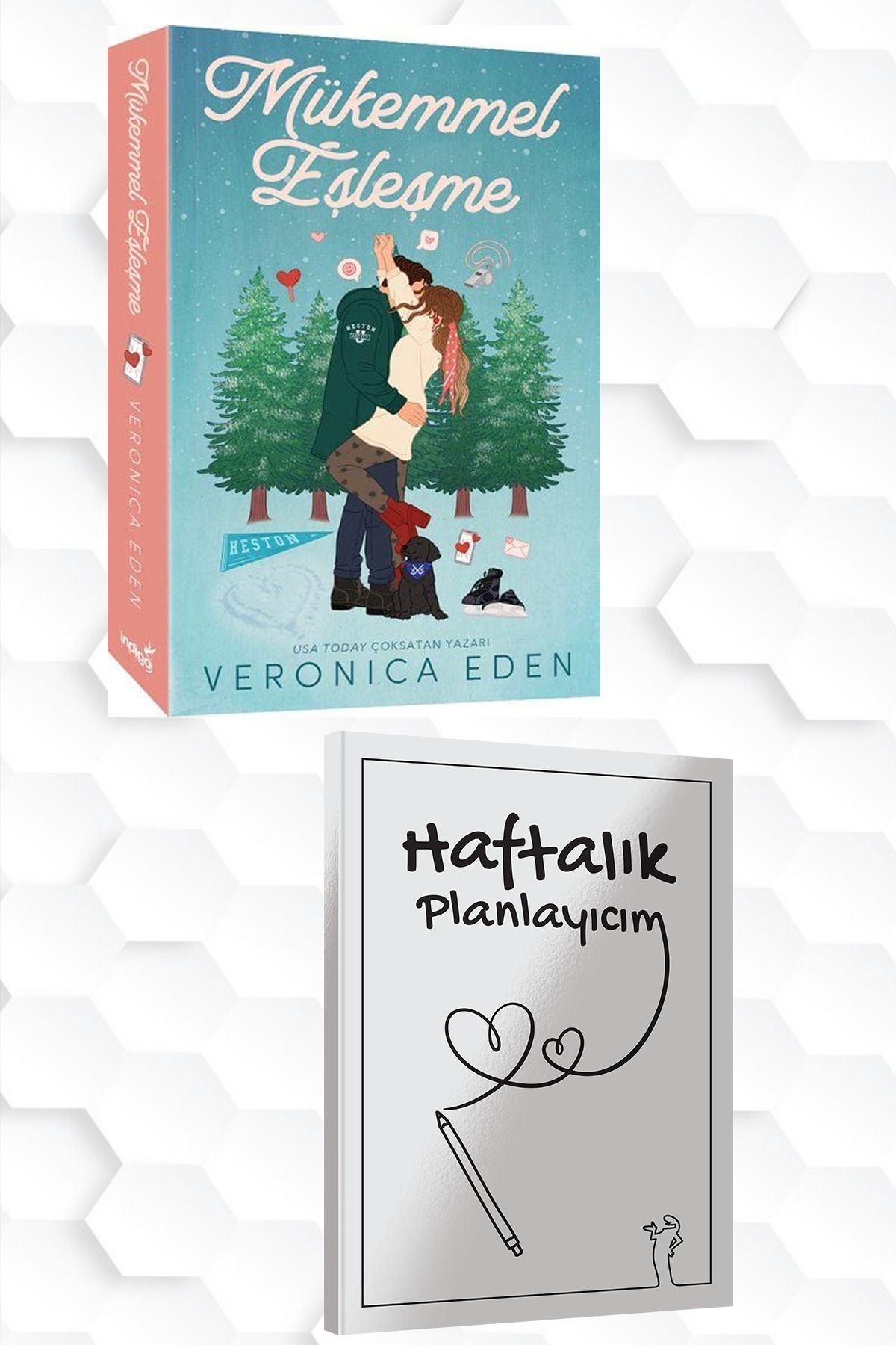 İndigo Kitap VERONICA EDEN-MÜKEMMEL EŞLEŞME+HAFTALIK PLANLAYICIM(52 HAFTA)