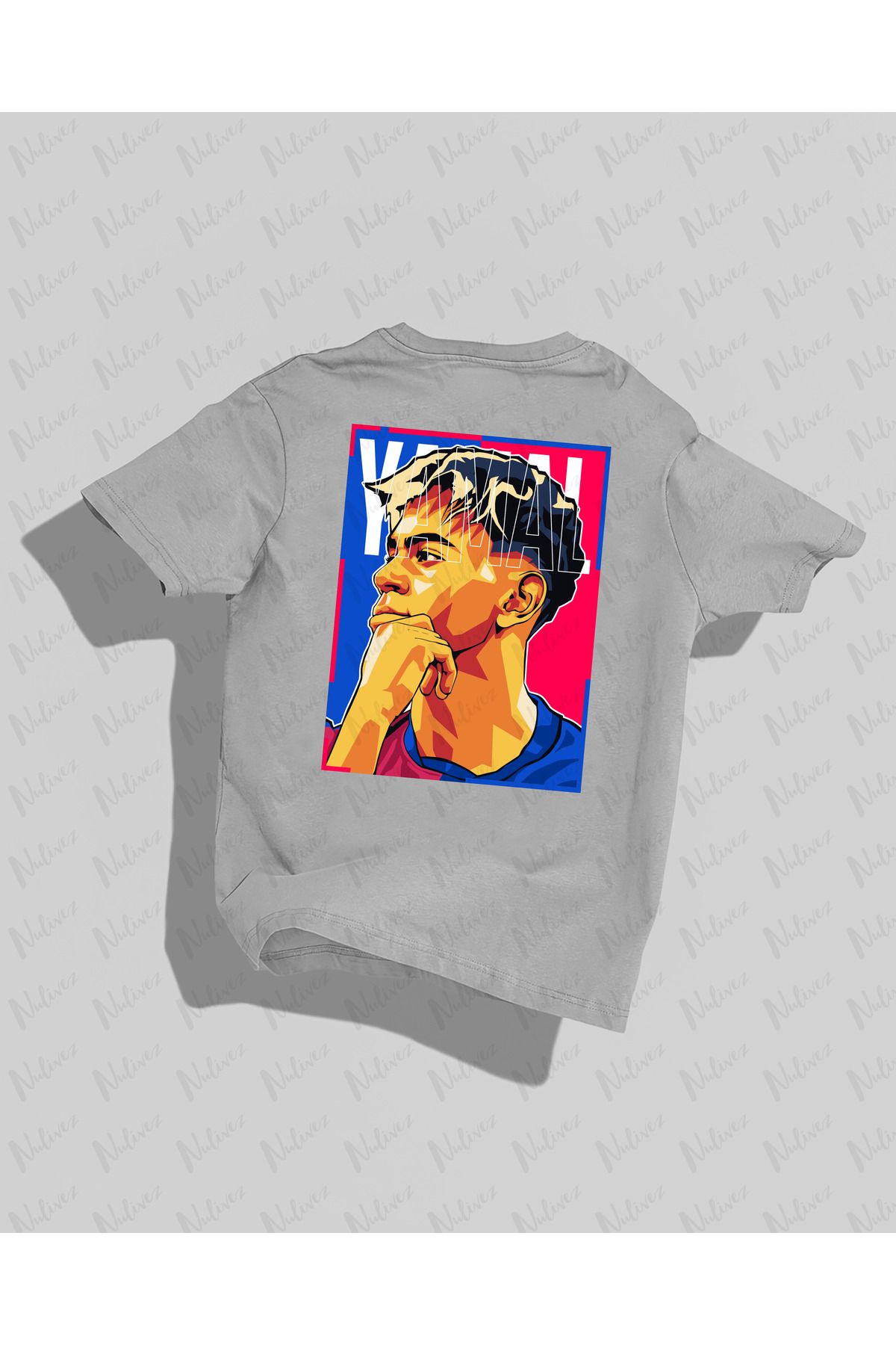 Nulivez Barcelona Tasarımı Baskılı Yüksek Kalite Kompakt Unisex Oversize T-Shirt
