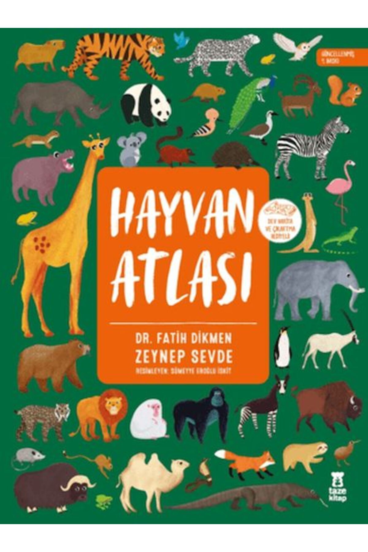 Karatay Yayınları Hayvan Atlası Dünya Haritası ve Çıkartma Hediyeli