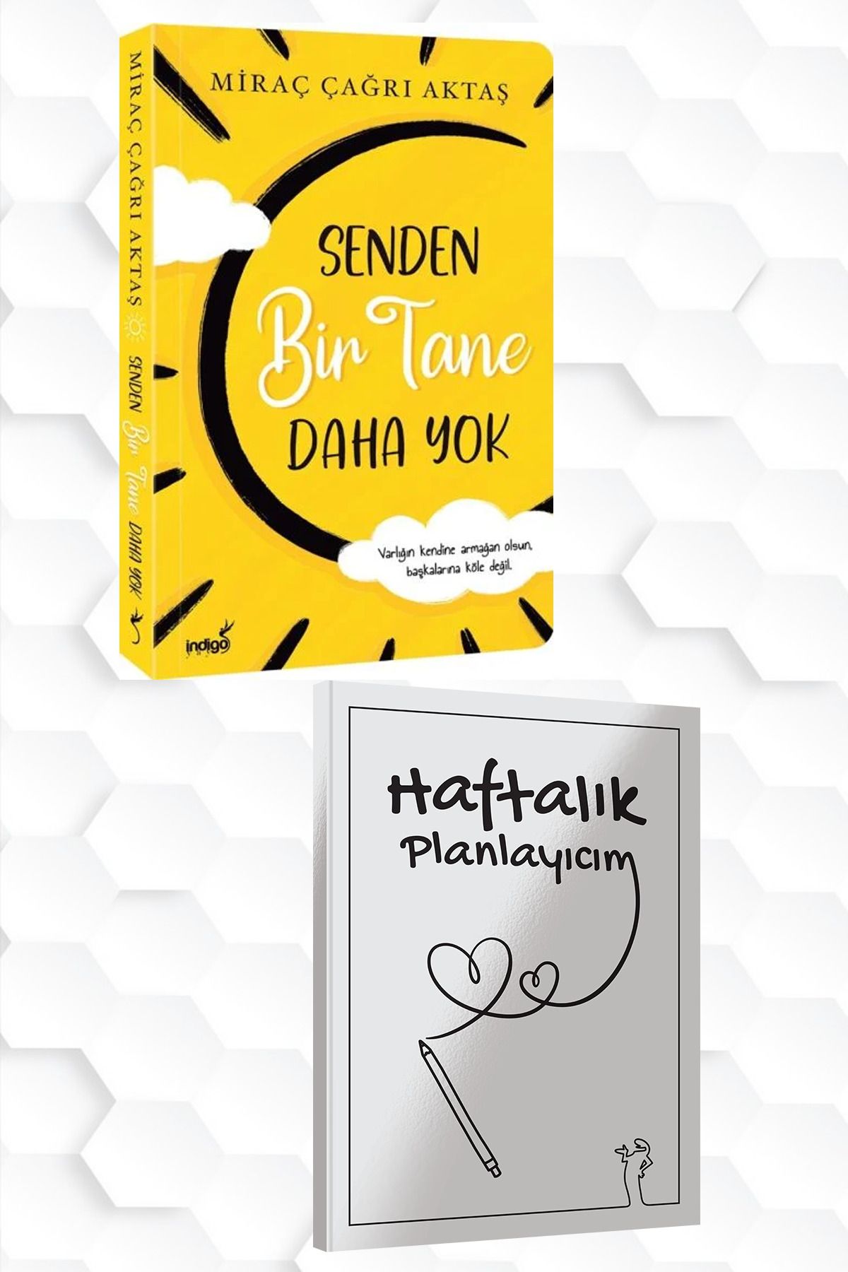 İndigo Kitap MİRAÇ ÇAĞRI AKTAŞ-SENDEN BİR TANE DAHA YOK+HAFTALIK PLANLATICIM(52 HAFTA)