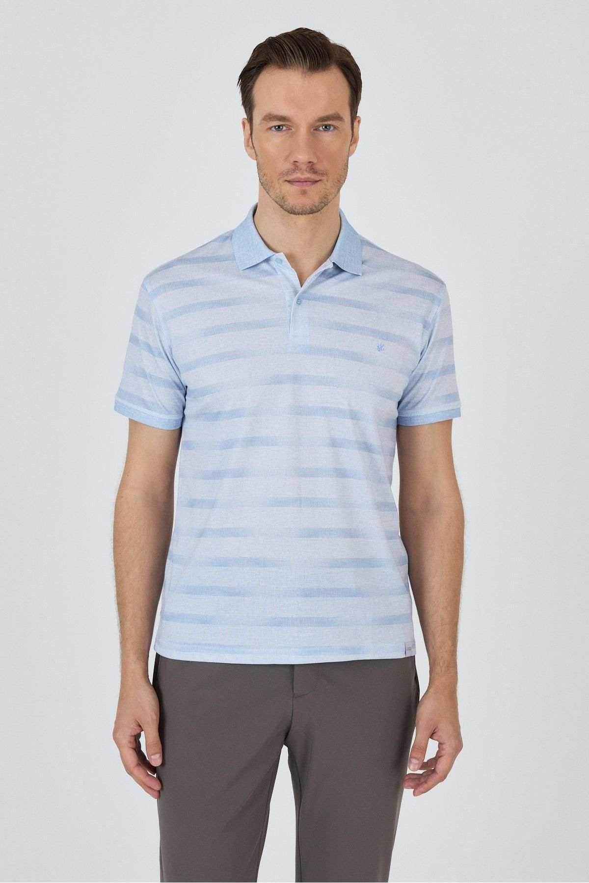 İmza Kısa Kol Baskılı Pike Polo Yaka Cepsiz Slim Fit Tişört 1011250170
