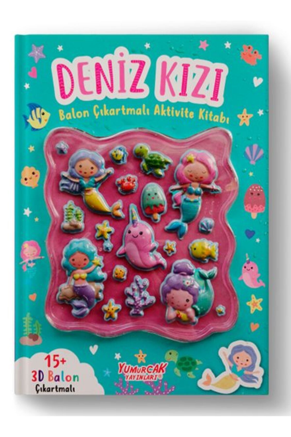 Yumurcak Yayınları Deniz Kızı Balon Çıkartmalı Aktivite Kitabı