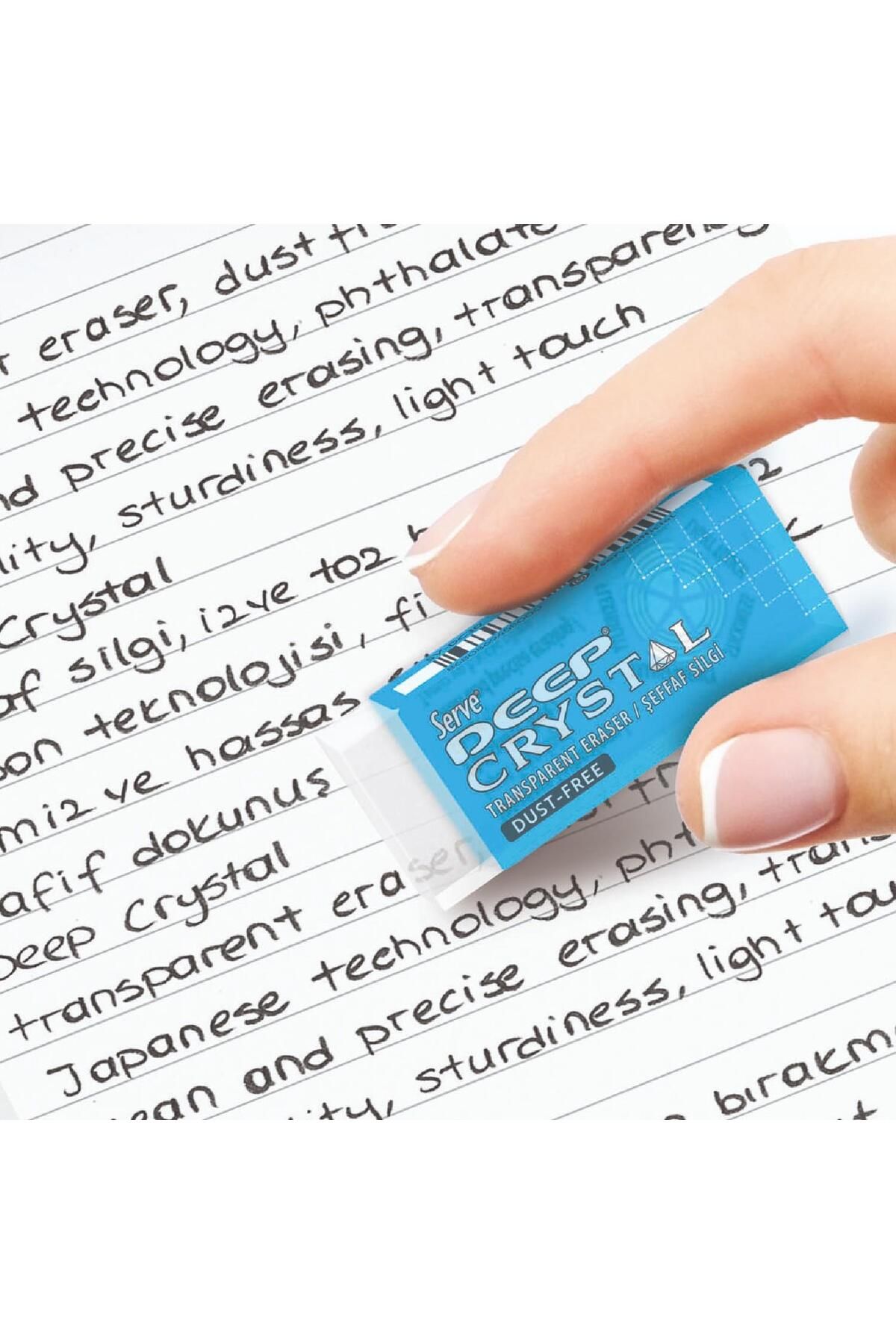 Serve-Deep Crystal Transparent Eraser No:30 3 Pieces 4