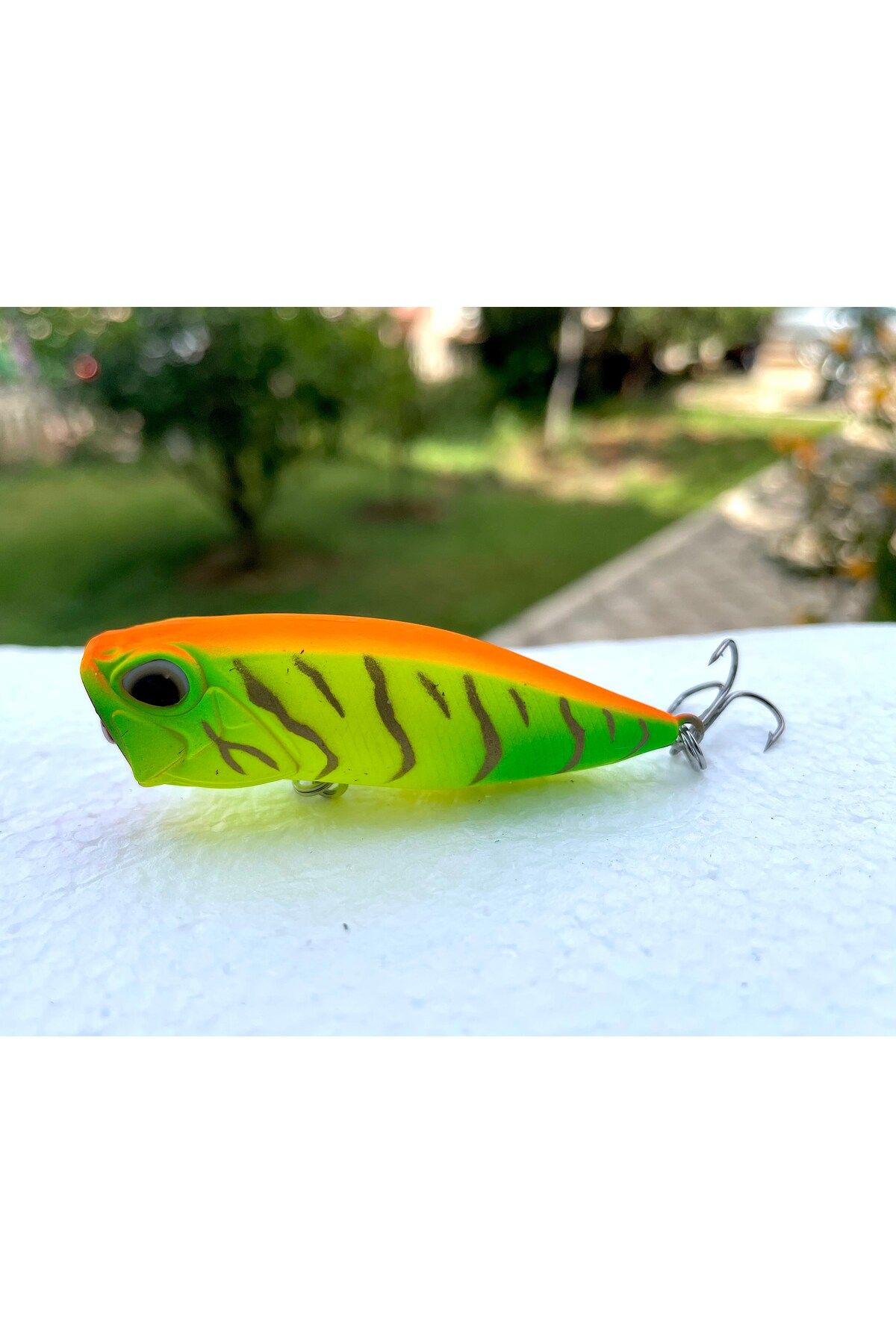 Poyraz Marine Popper Su Üstü Rapala Yem Yeşil Limon 9G - 64MM - 9116