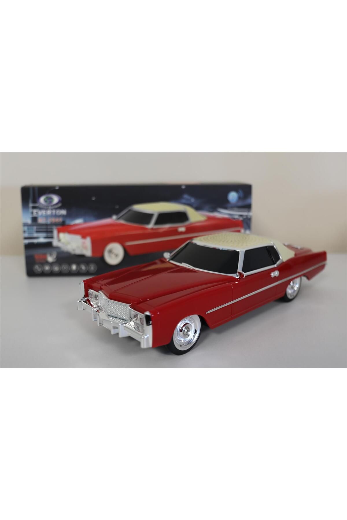 Everton Kırmızı Bluetooth Fm-Usb-Tf-Aux Şarjlı Nostaljik Radyo Rt-1941