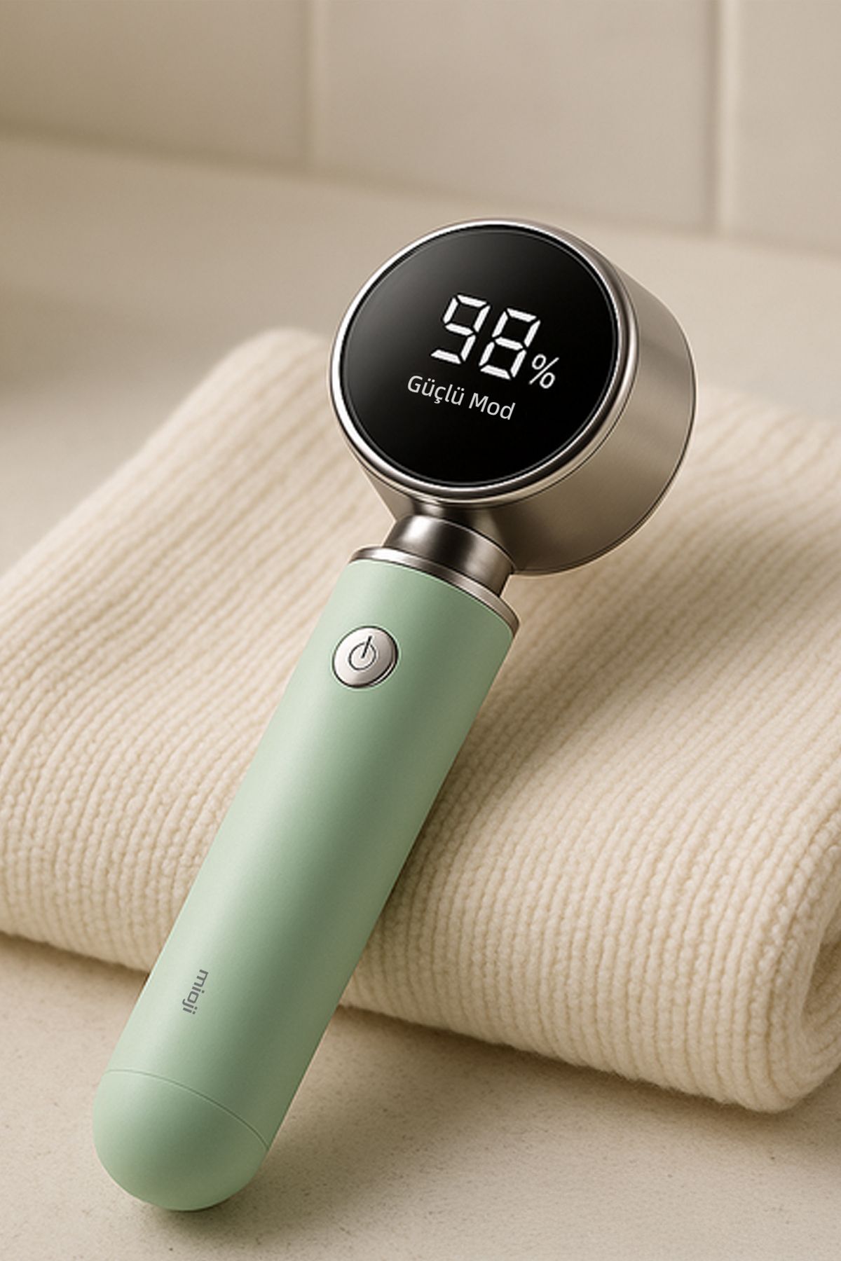 Mioji-Mio Lr6 Digital Indicator 800Mah Wireless Lint Remover Machine - Green (Lint Collector Roller Gift) 8