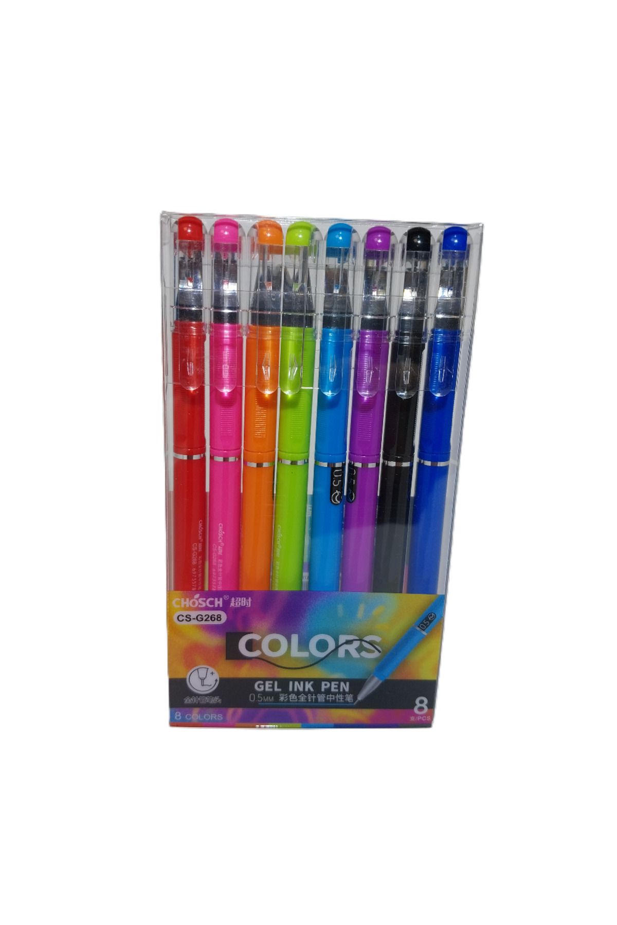 Bafix Jel Tükenmez Kalem Chosch 8 Renk Blister Cs-G268