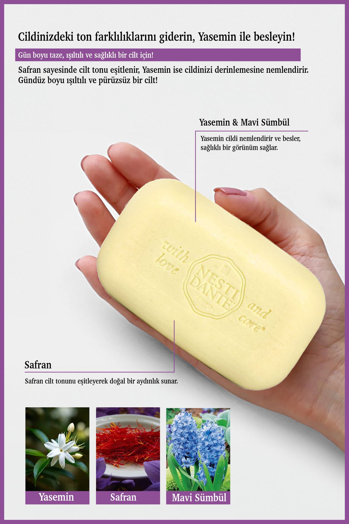 Nesti Dante-Dolce Vivere Laga Di Como Solid Soap 250 g |   Skin Tone Equalizer |   Saffron, Jasmine 3