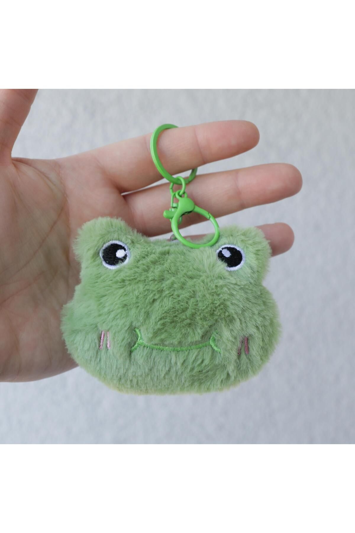 Piraye Gift Sevimli Kurbağa Peluş Anahtarlık Çanta Süsü