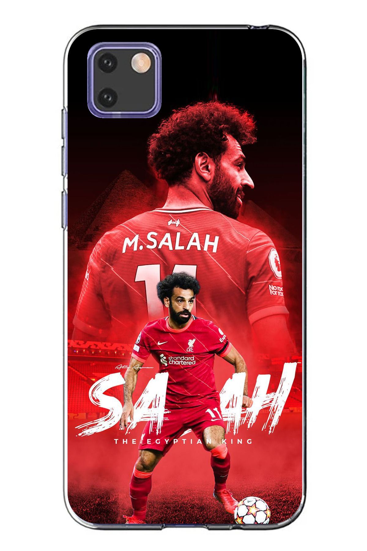 TechTree Huawei Y5P Uyumlu Muhammed Salah Şeffaf Silikon Kılıf