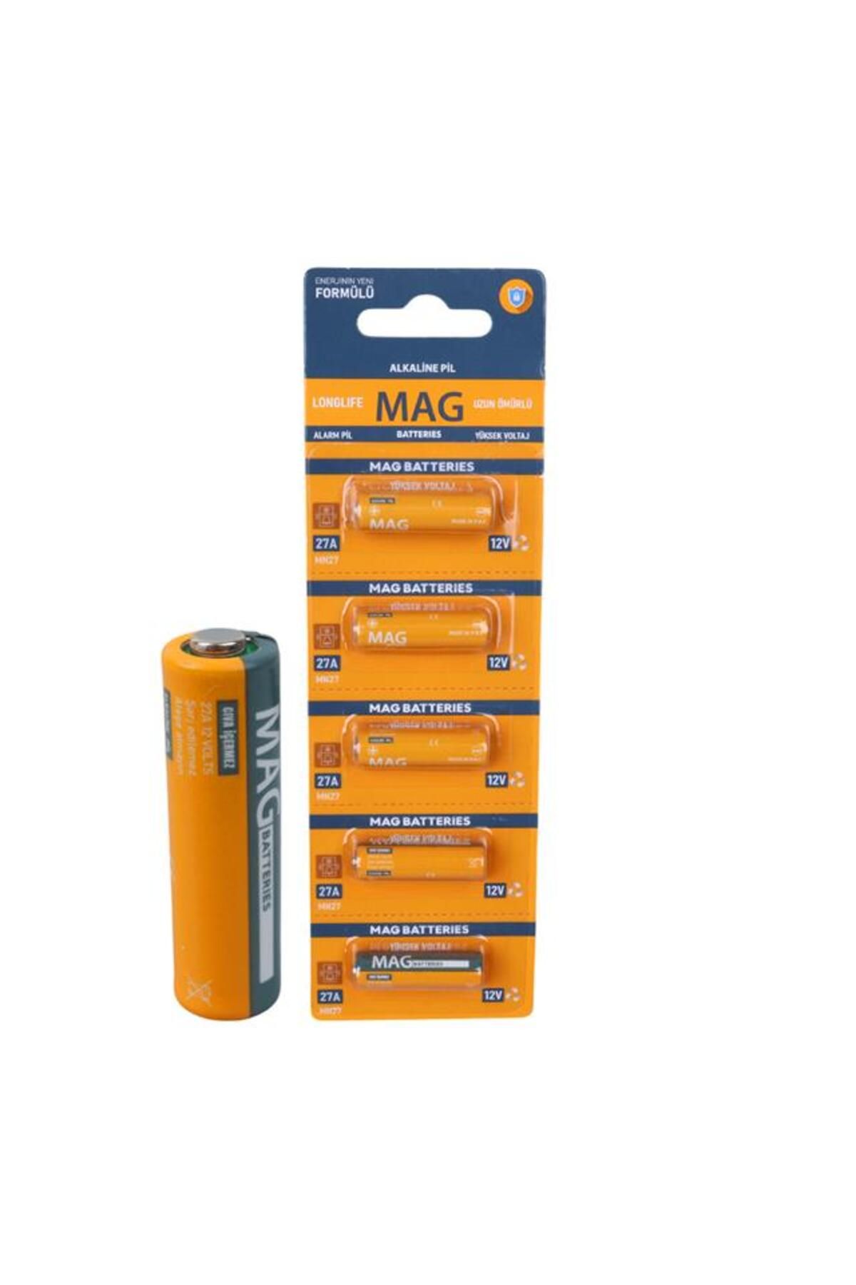 Mag batteries MG-27 27A 12 Volt İnce Alarm Pili (5'Li Blister Paket)