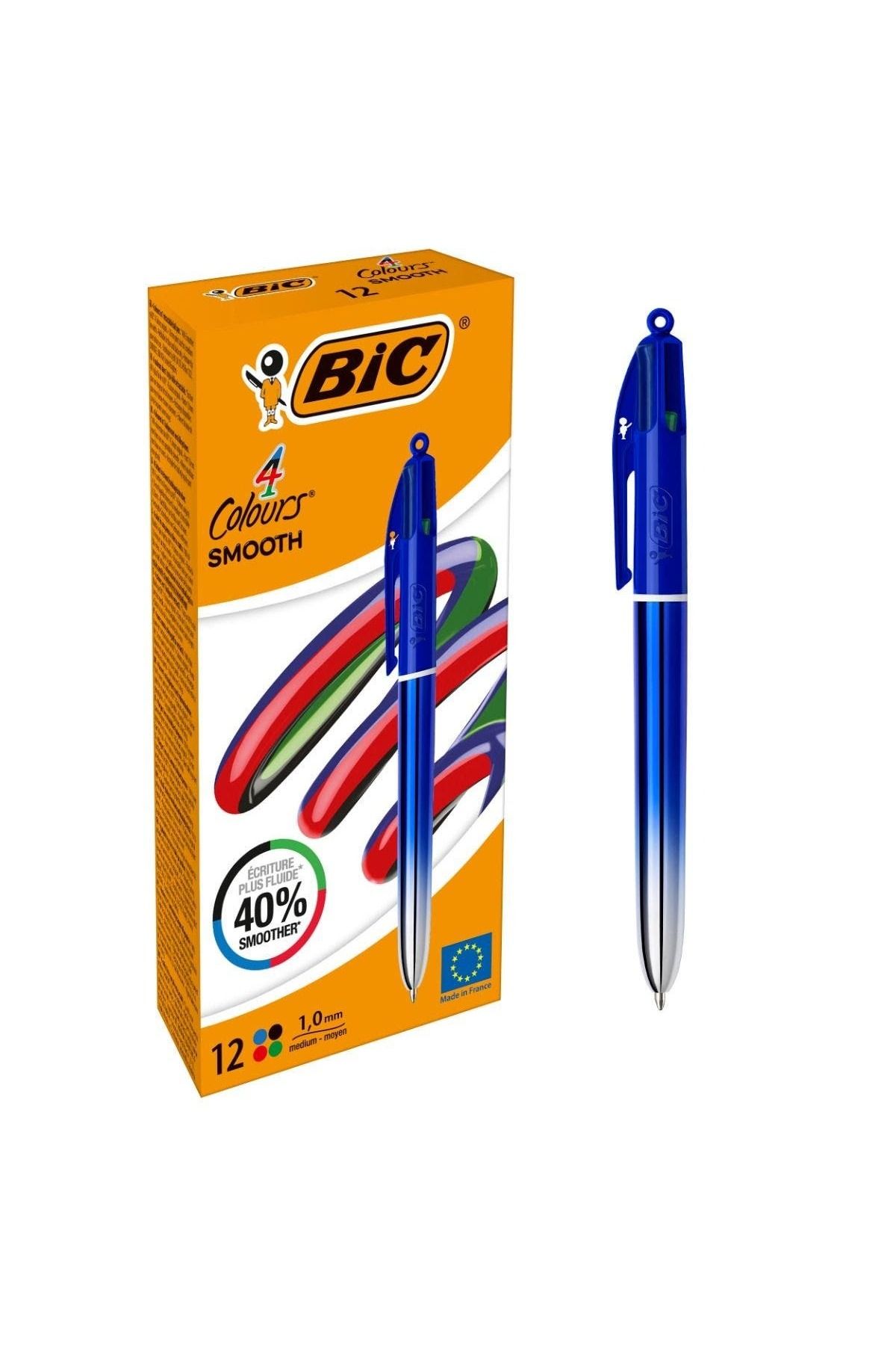 Bic Tükenmez Kalem Smooth Gradıent 4 Colours 524091 (12 Li Paket)