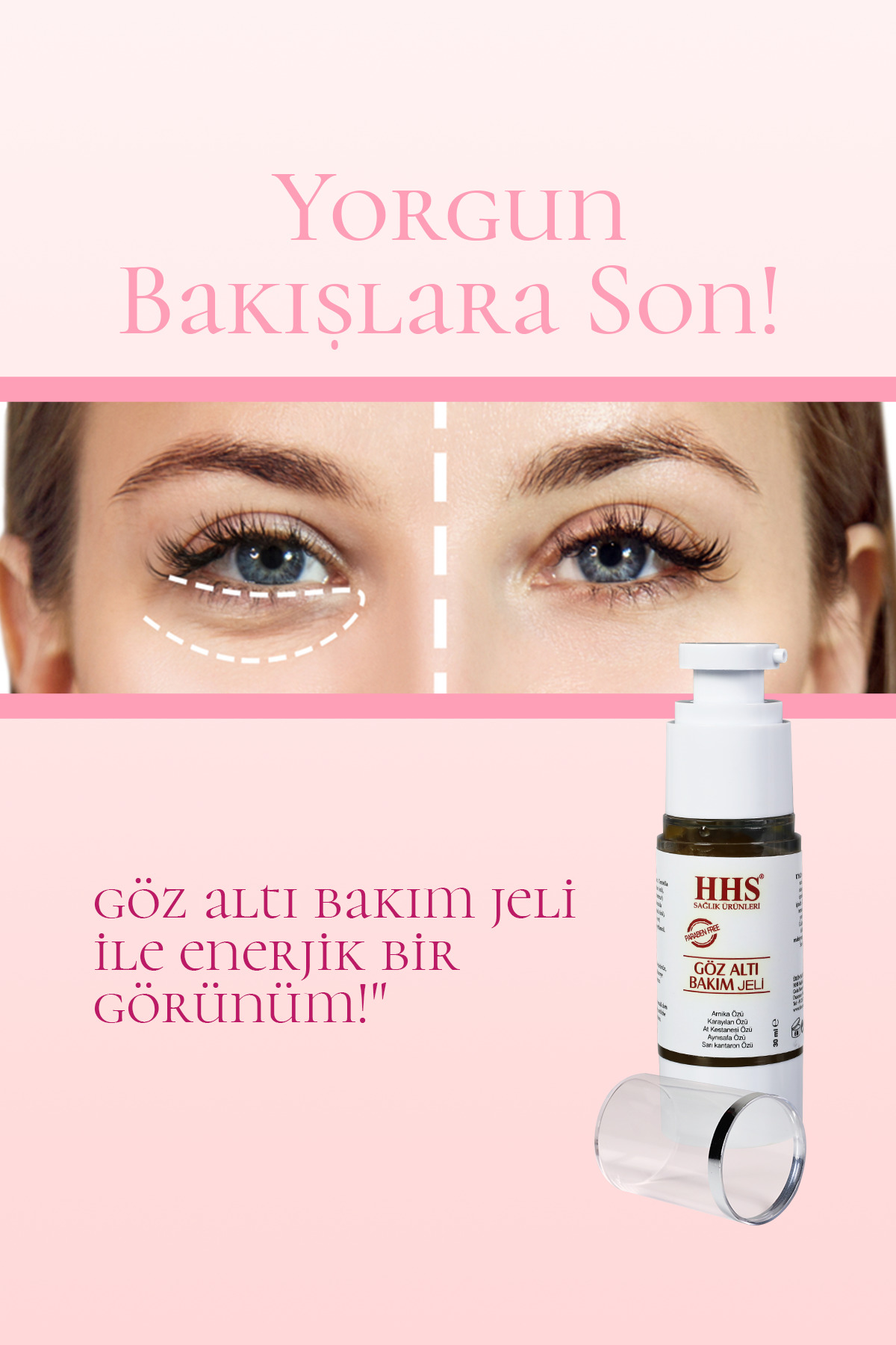 Göz Altı Torbalanma ve Morluk Karşıtı Bakım Jeli 30ml - Arnica, At Kestanesi & Centella Özlü — PS23458994PD — تصویر 3 از 4