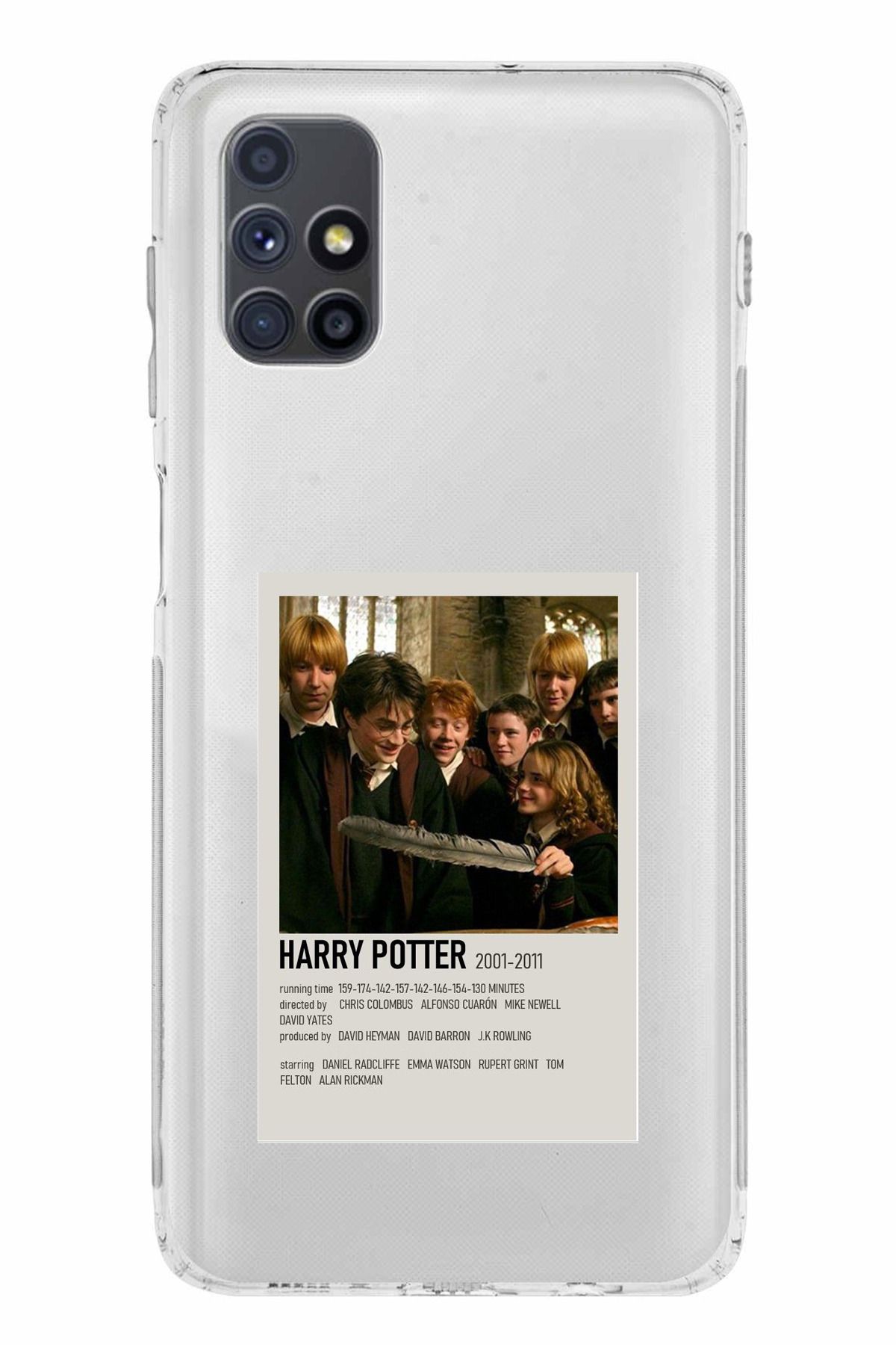 TechTree Samsung Galaxy M51 Uyumlu Haryy Potter Tasarımlı Şeffaf Silikon Kılıf