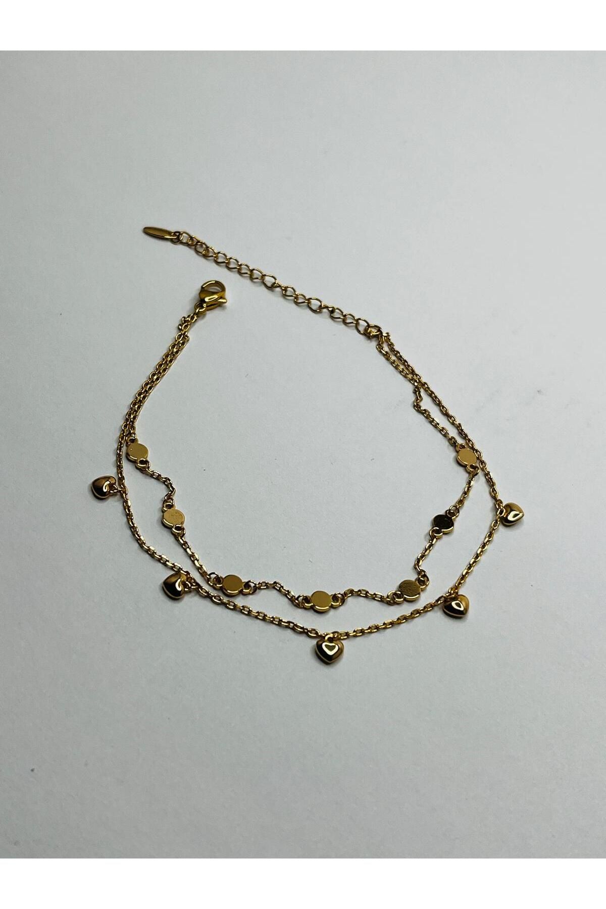 ASİN ACCESSORİES Çoklu Mini Kalp Bileklik - Xuping Bileklik