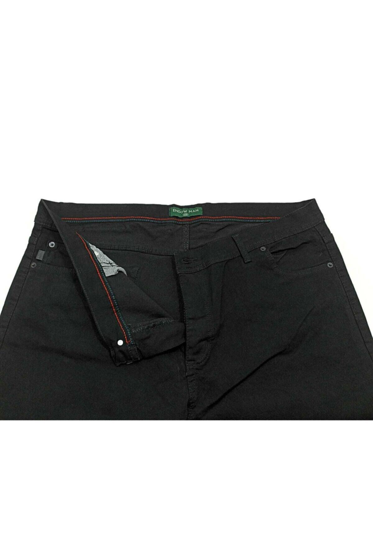 gambia outdoors Erkek Likralı Büyük Beden Normal Bel Düz Paça Kot Pantolon BÜYÜK BEDEN görsel 2