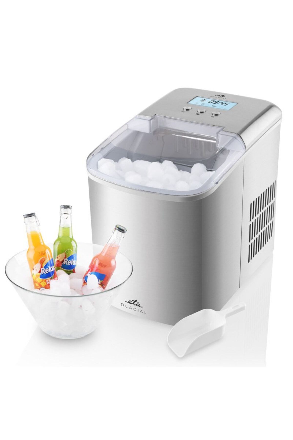 ETA Aparat De Facut Cuburi De Gheata Glacial 8784 90000, Rezervor 2.1 Litri, 120 W, Otel Inoxidabil - One Size