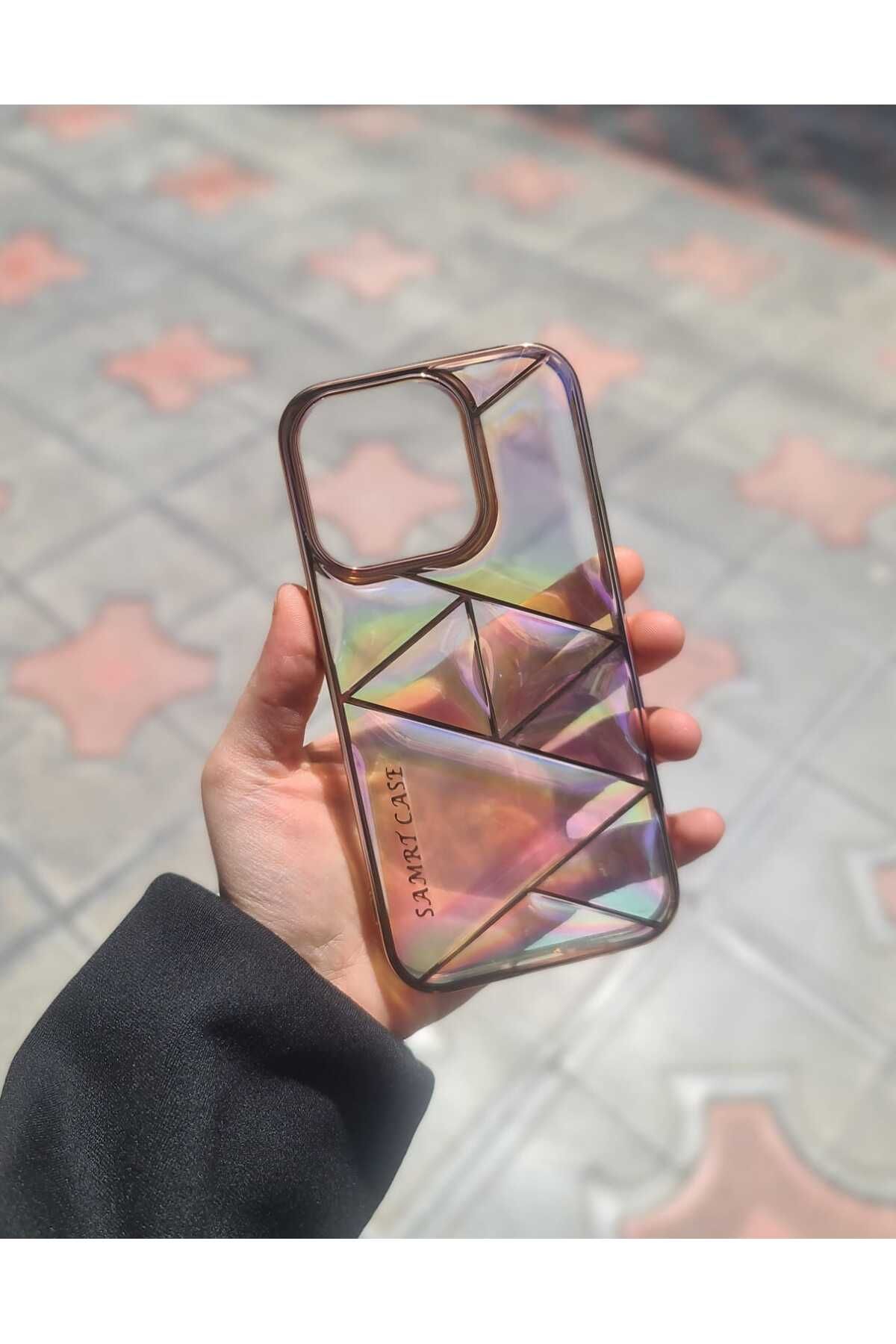 CEP-HANE Apple iPhone 14 Pro Desenli Şeffaf Kalın Kılıf