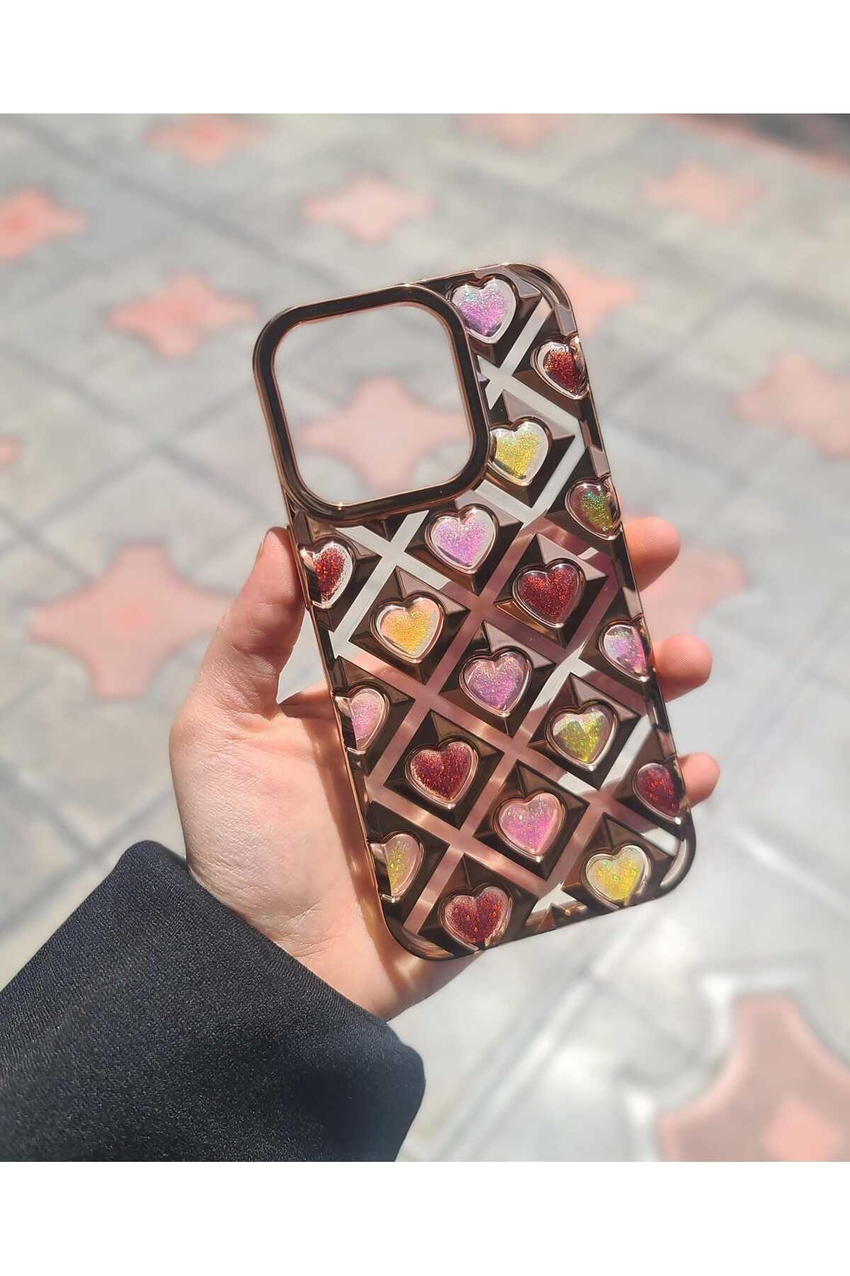 CEP-HANE Apple iPhone 14 Pro Desenli Şeffaf Kalın Kılıf