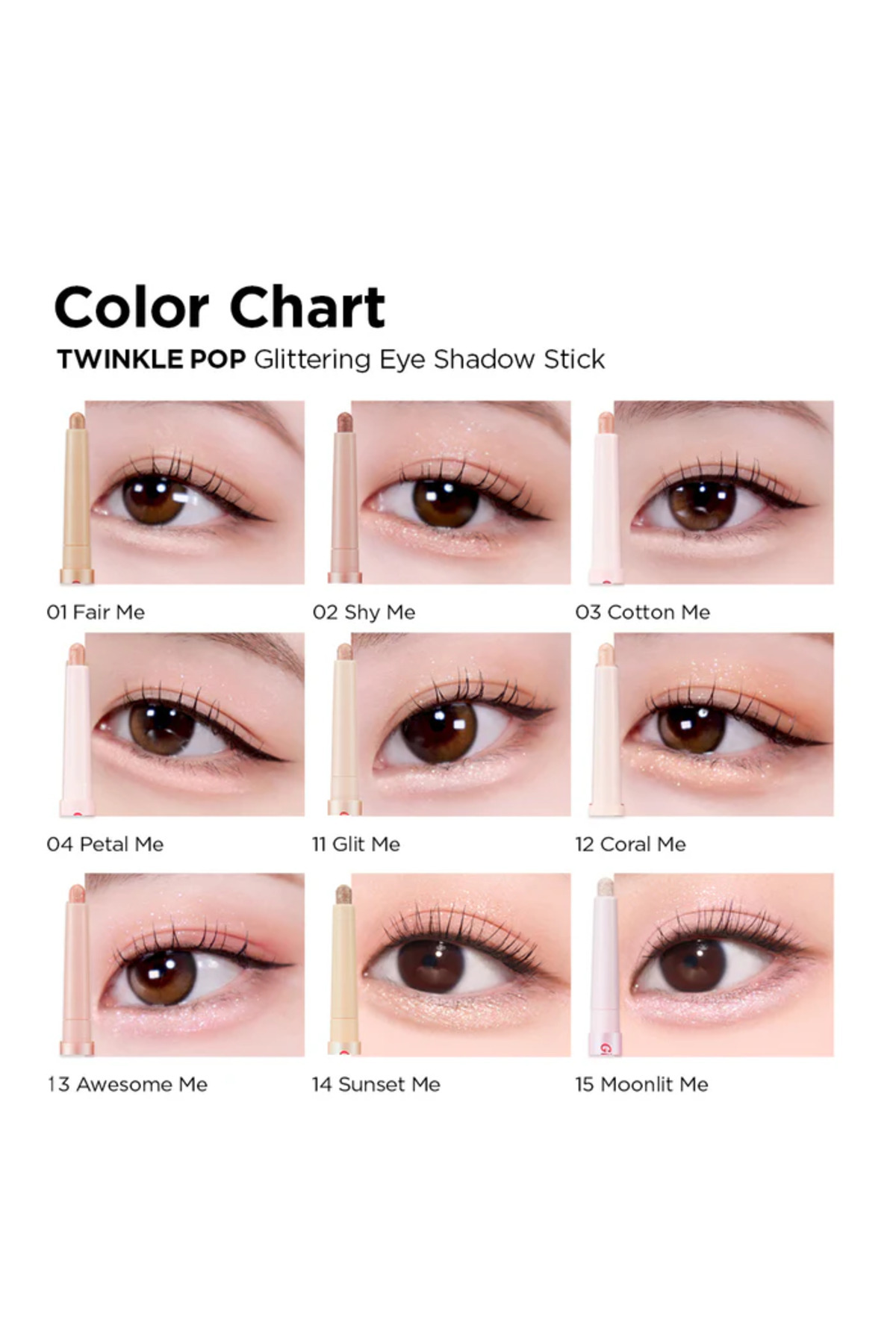 CLIO-Glitter eyeshadow stick, CLIO, Twinkle Pop Glittering Eye Stick, 0.7g #05 5